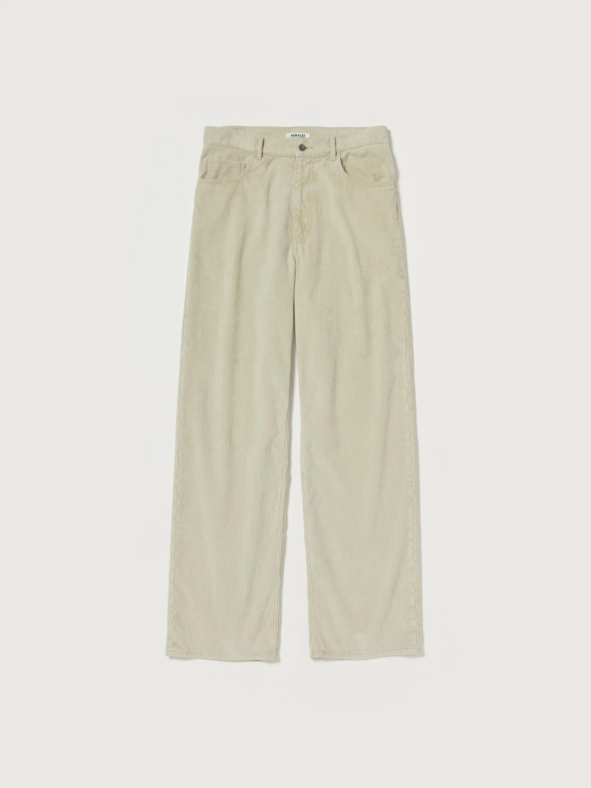 AURALEE GARMENT-DYED FINX CORDUROY 5P WIDE PANTS - A26SP01FX#0031