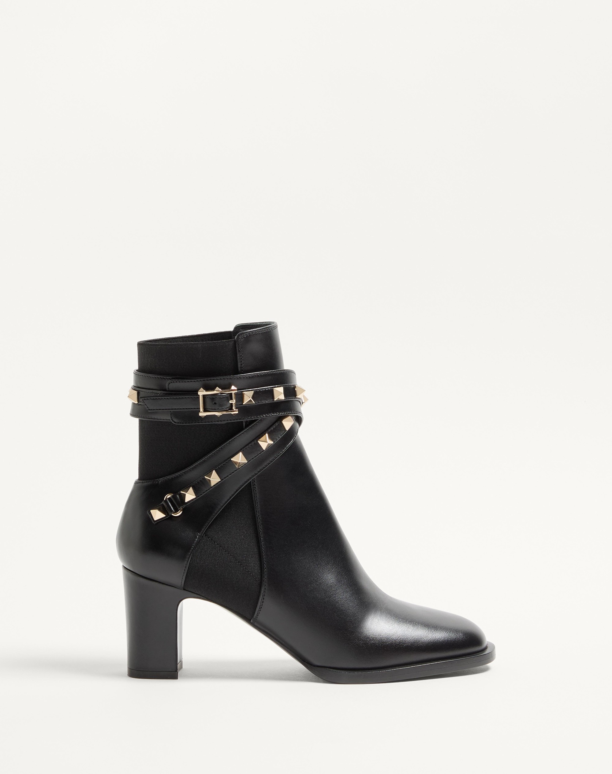 ROCKSTUD 70MM CALFSKIN ANKLE BOOT - 1