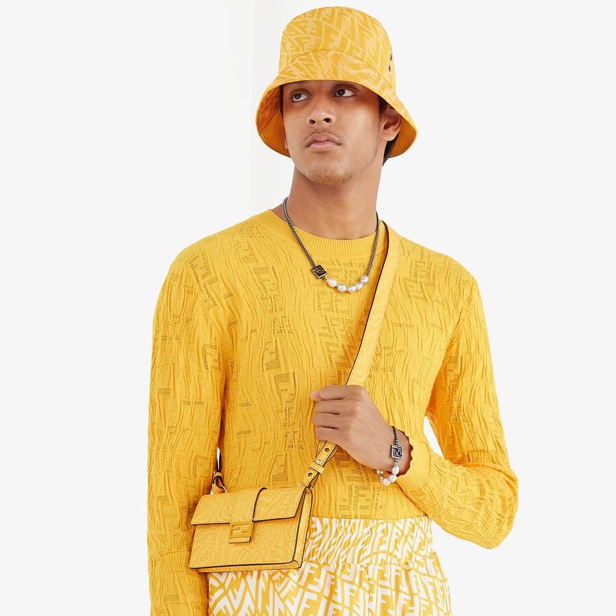 Yellow canvas bucket hat - 3