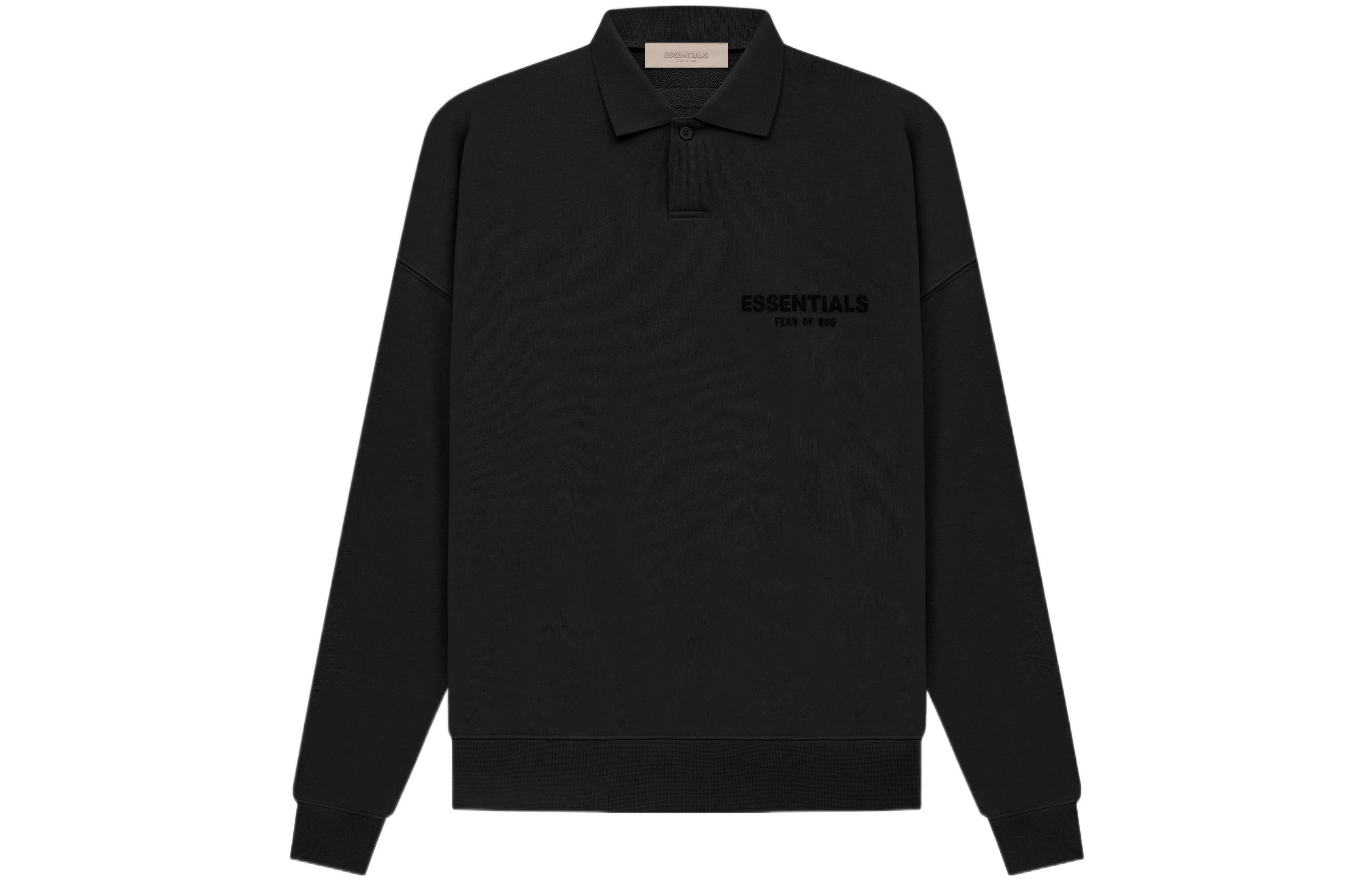 Fear of God Essentials SS22 Long Sleeve Polo Shirt 'Stretch Limo' FOG-SS22-415 - 2