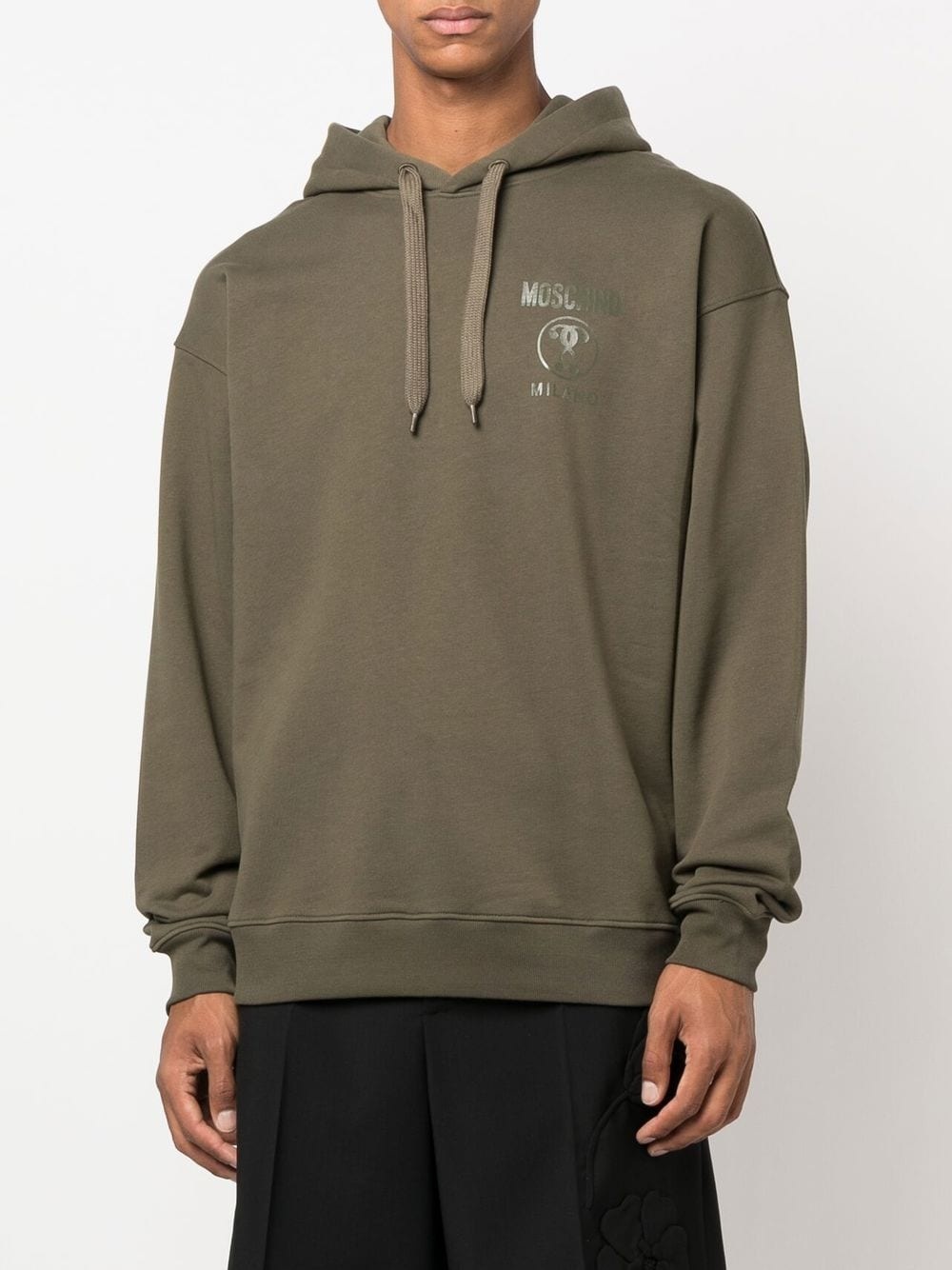 logo-print hoodie - 3