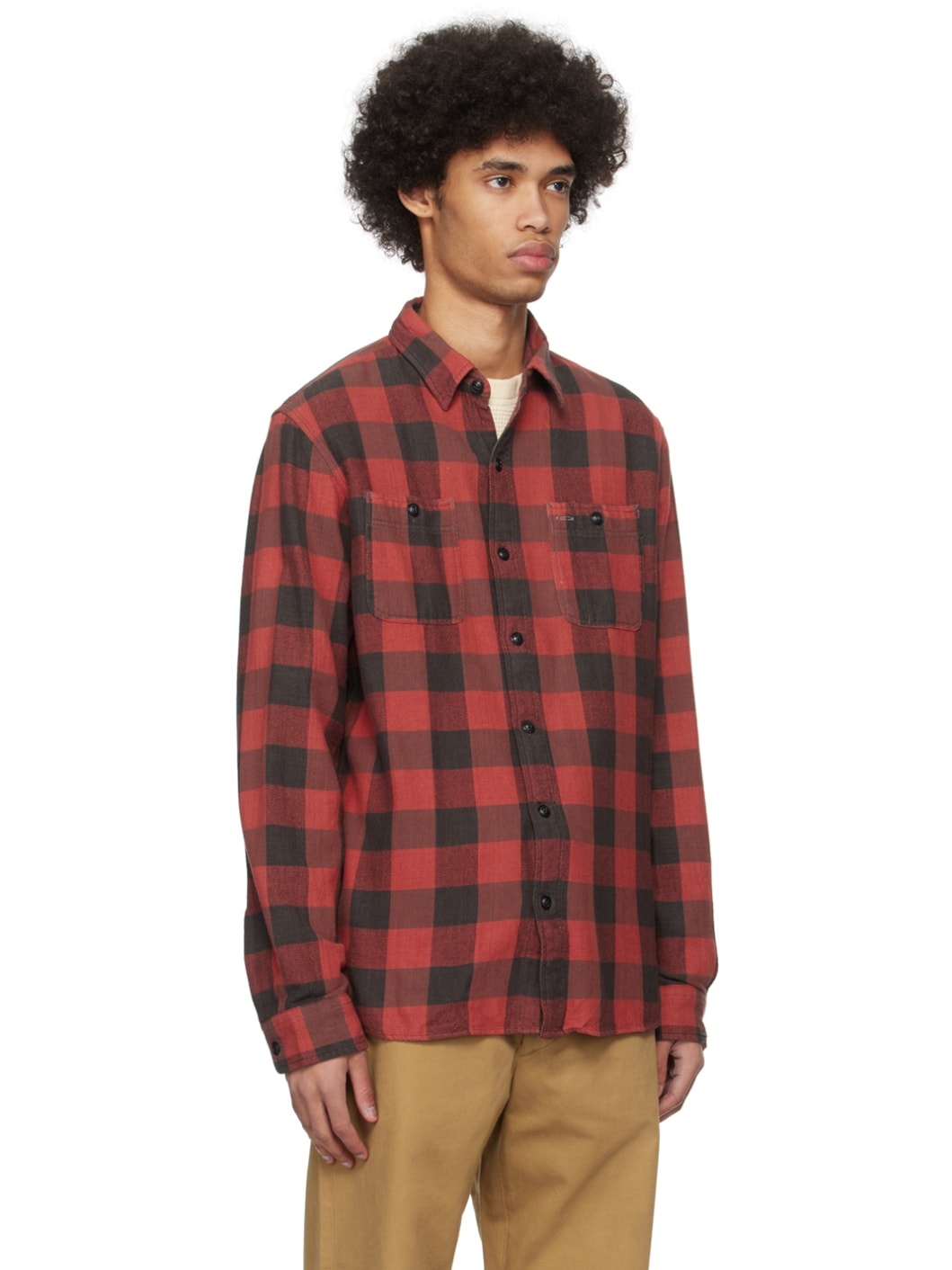 Red & Black Plaid Shirt - 4