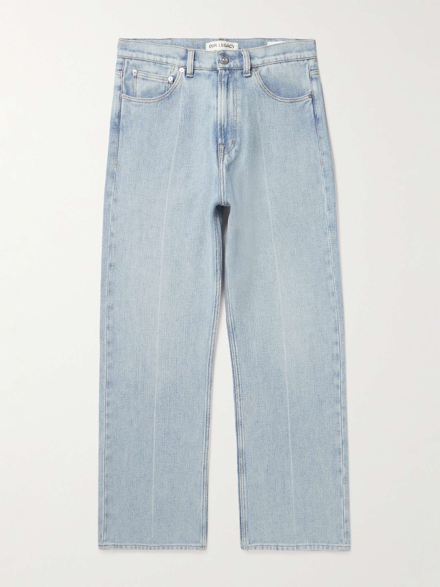 Third Cut Slim-Fit Straight-Leg Printed Jeans - 1