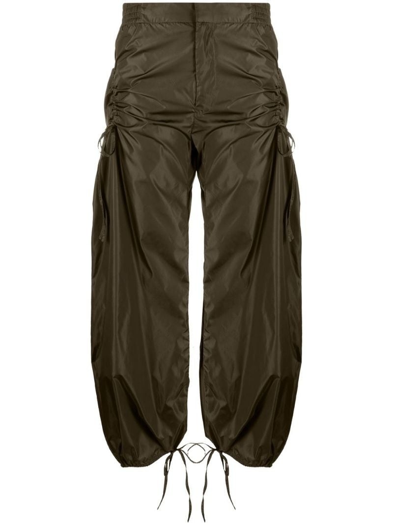 ruched parachute trousers - 1