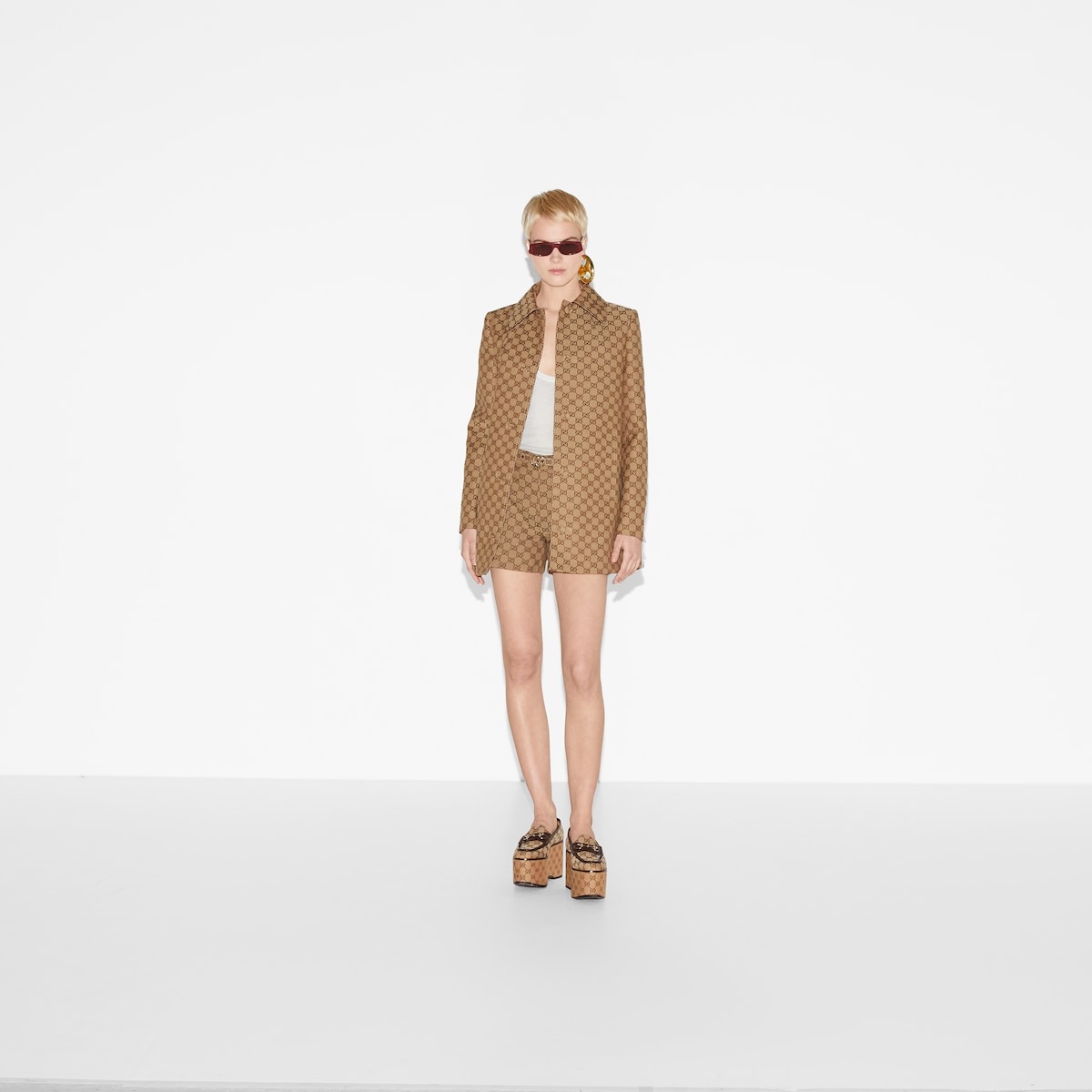 GG canvas coat - 2