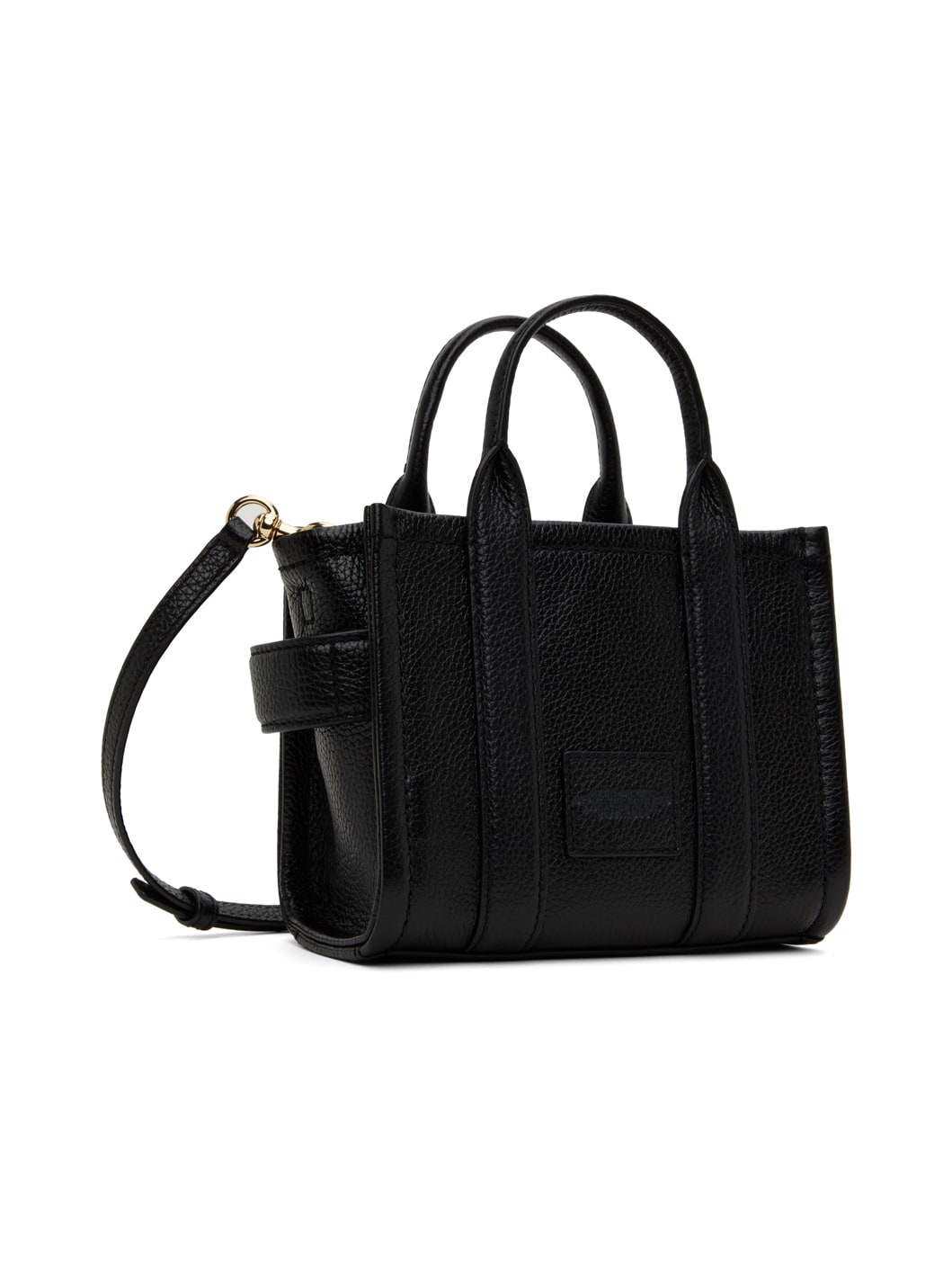 Black 'The Leather Mini Tote Bag' Tote - 3