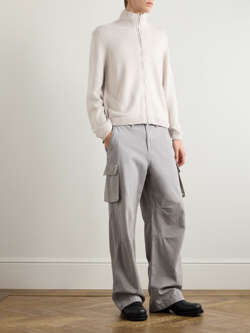 Our Legacy Mount Straight-Leg Cotton and Hemp-Blend Cargo Trousers Gray outlook