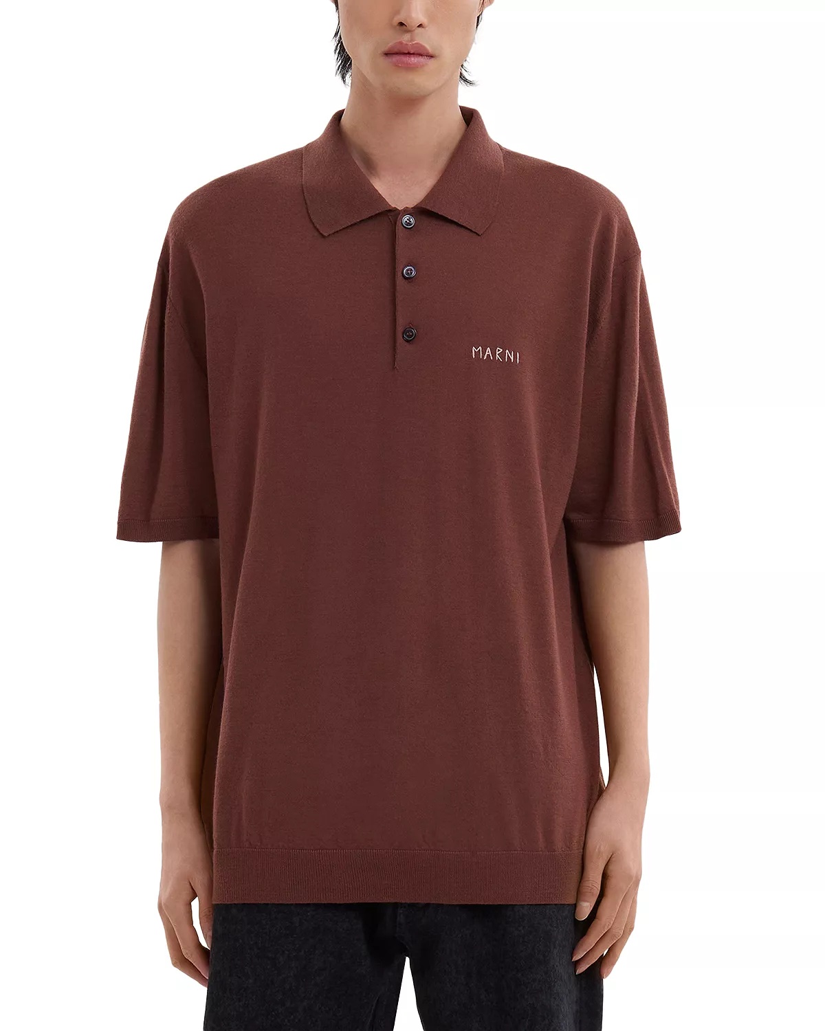 Fine Wool Polo Shirt - 1