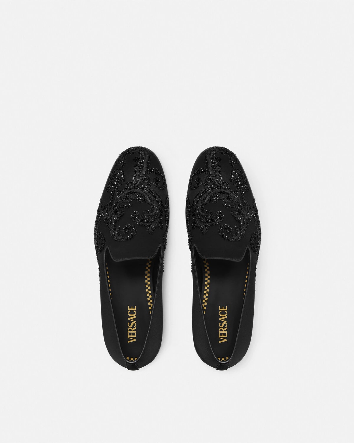 Embroidered Barocco Medusa Slippers - 4