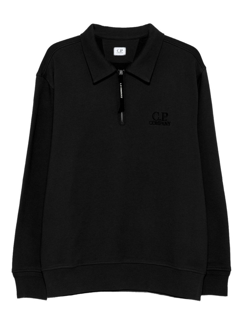 polo-neck half-zip sweatshirt 1