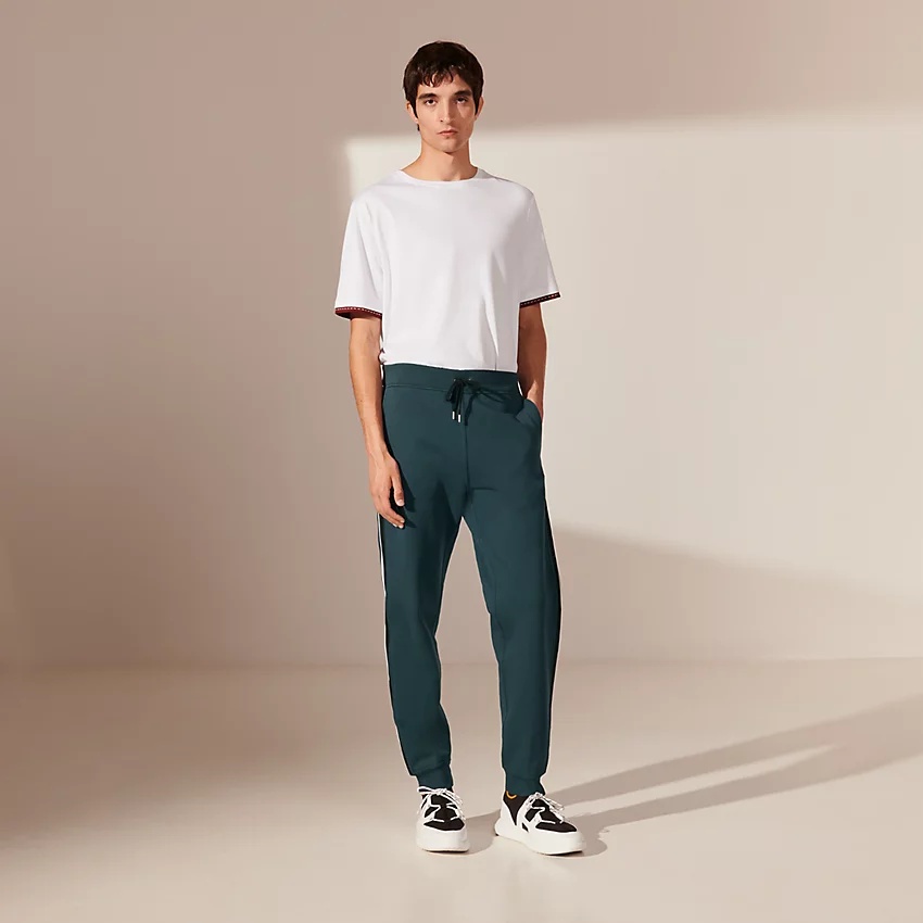 "Run H" bicolor jogging pants - 4