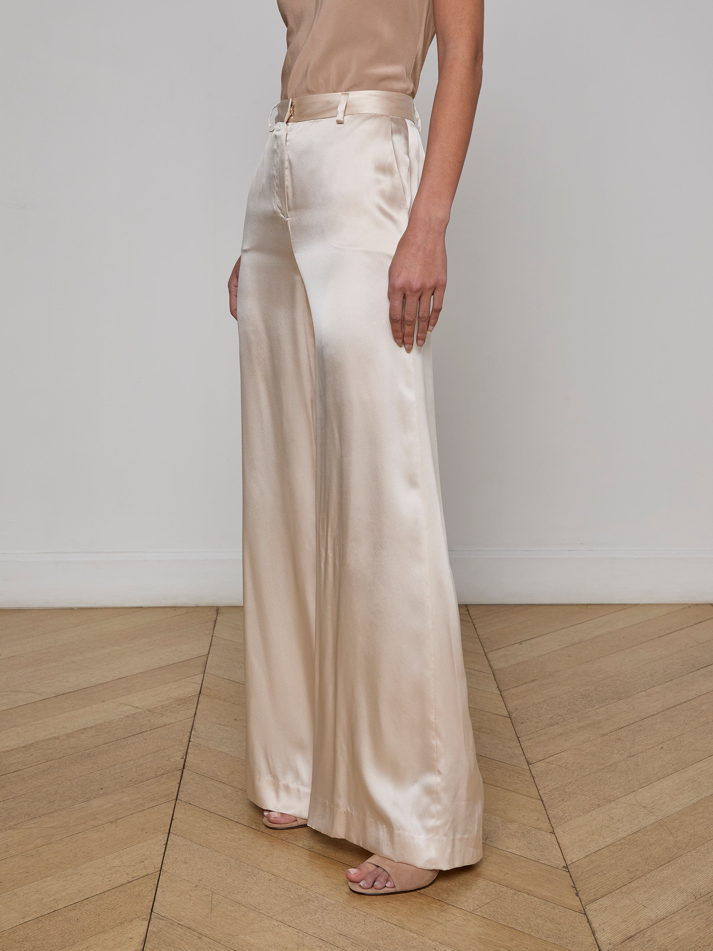 Gavin Silk Wide-Leg Pant - 4