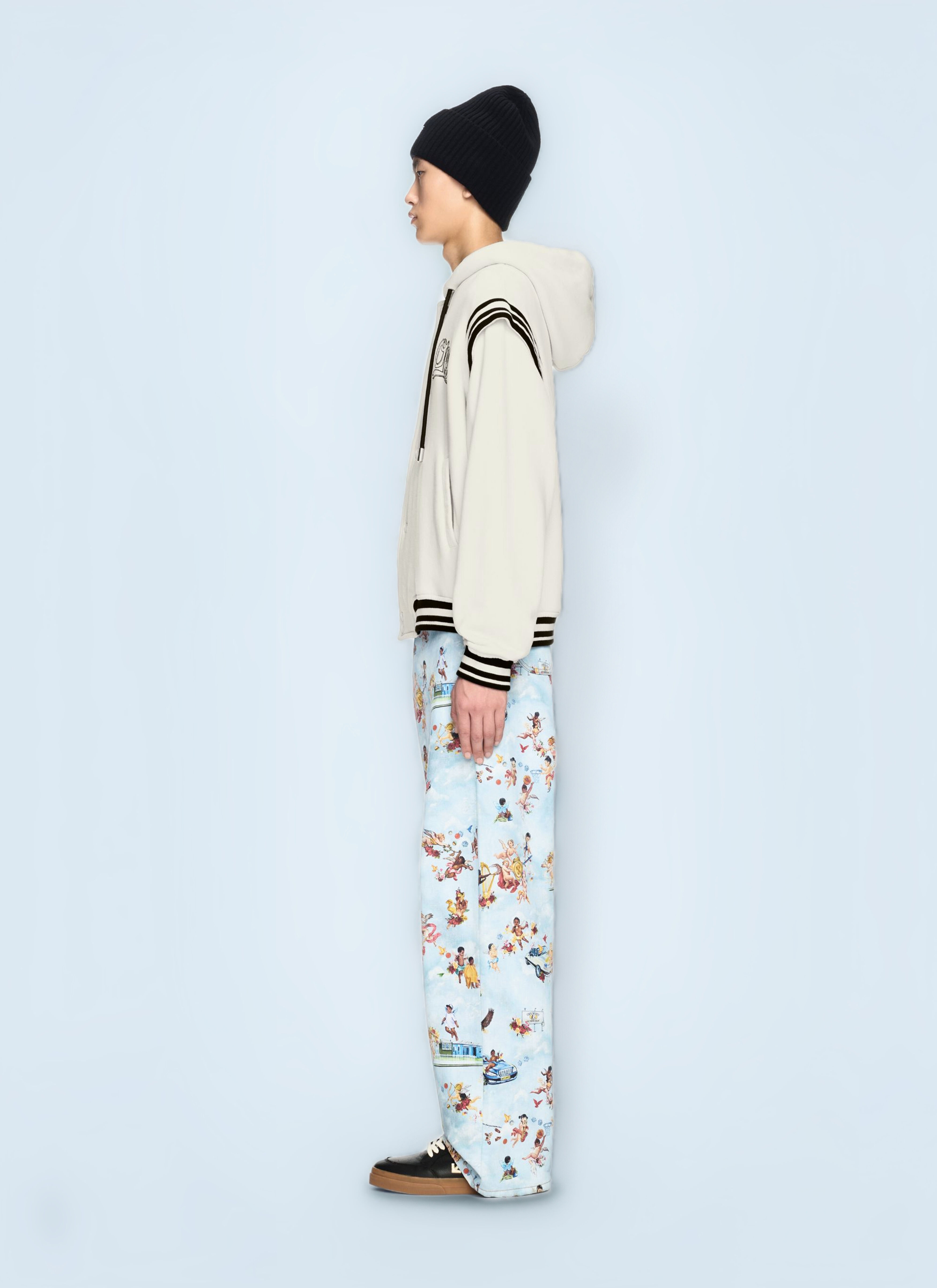 Fleece 00 Varsity Hooded Jacket - 2