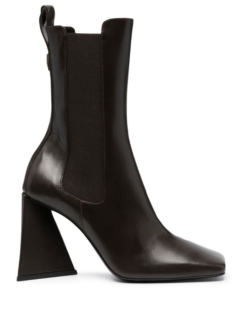 Devon square-toe ankle boots - 1