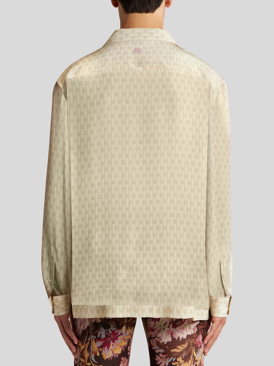 BOWLING SHIRT WITH PLACED PRINT - 5
