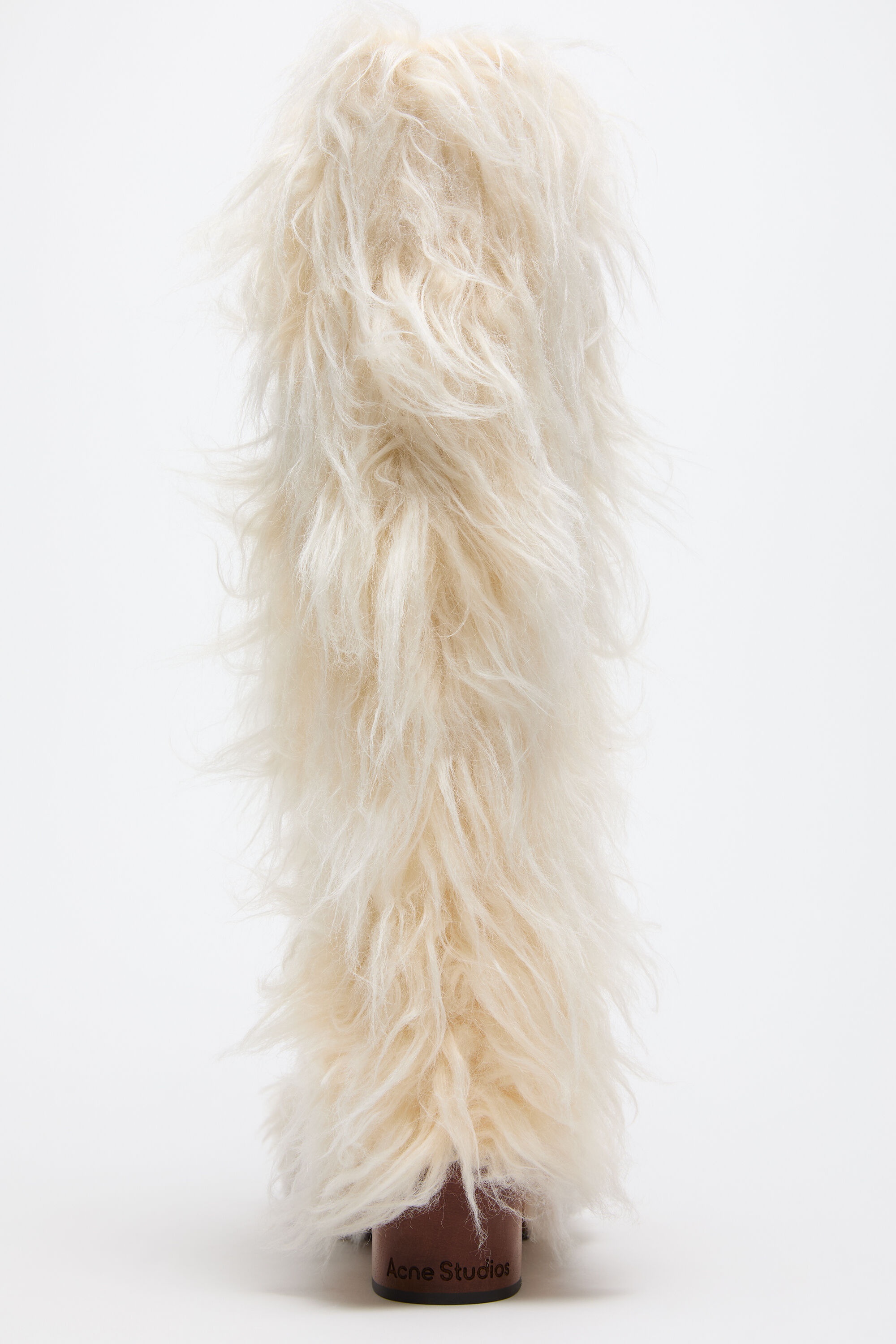 Furry clog boots - Off white - 4