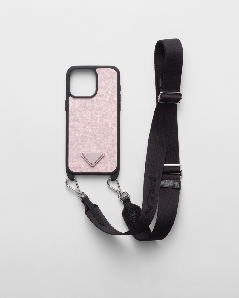 Saffiano leather cover for iPhone 15 Pro Max 1