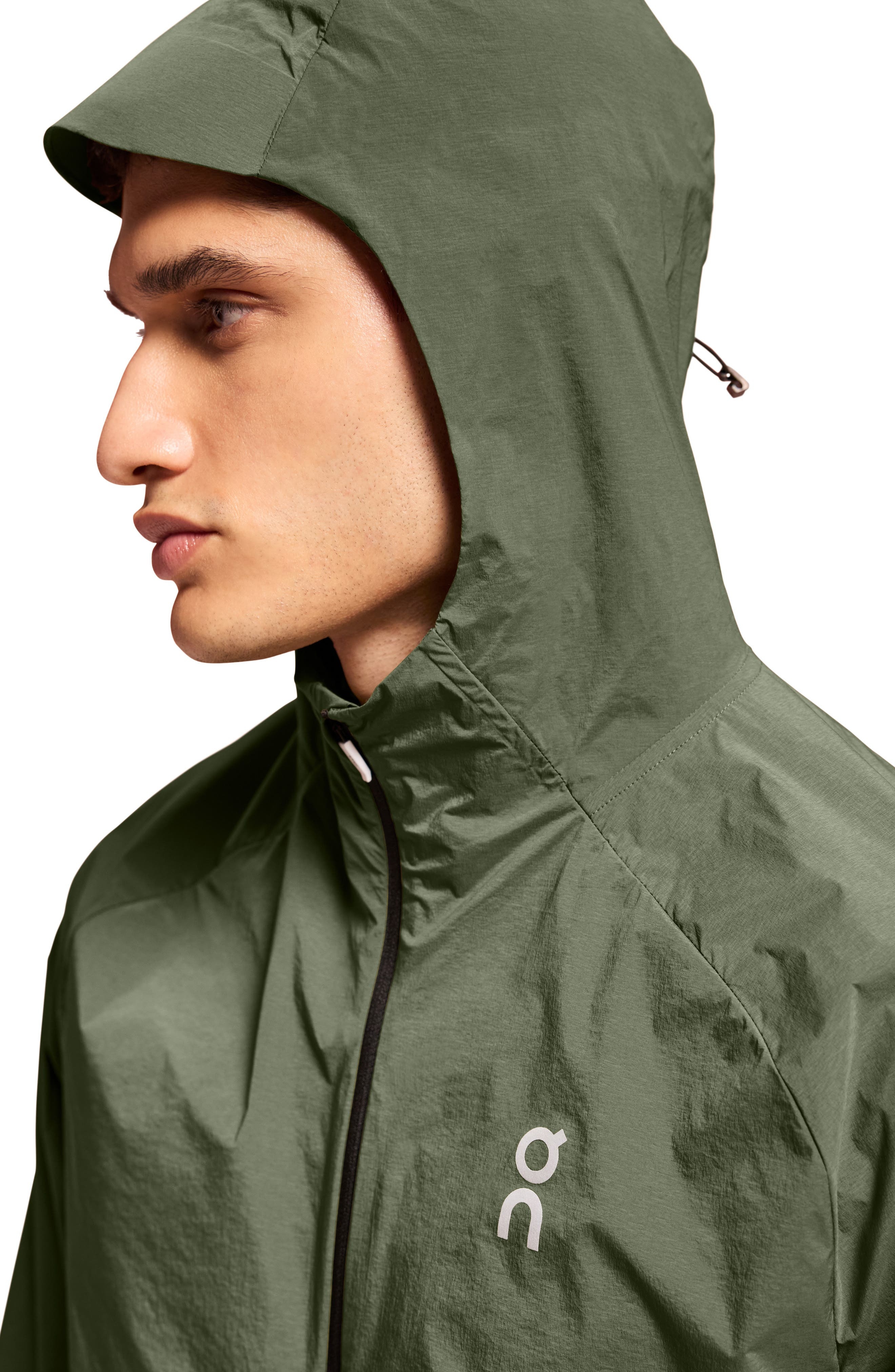 On Core Hooded Packable Running Jacket in Taiga/Eclipse at Nordstrom - 4