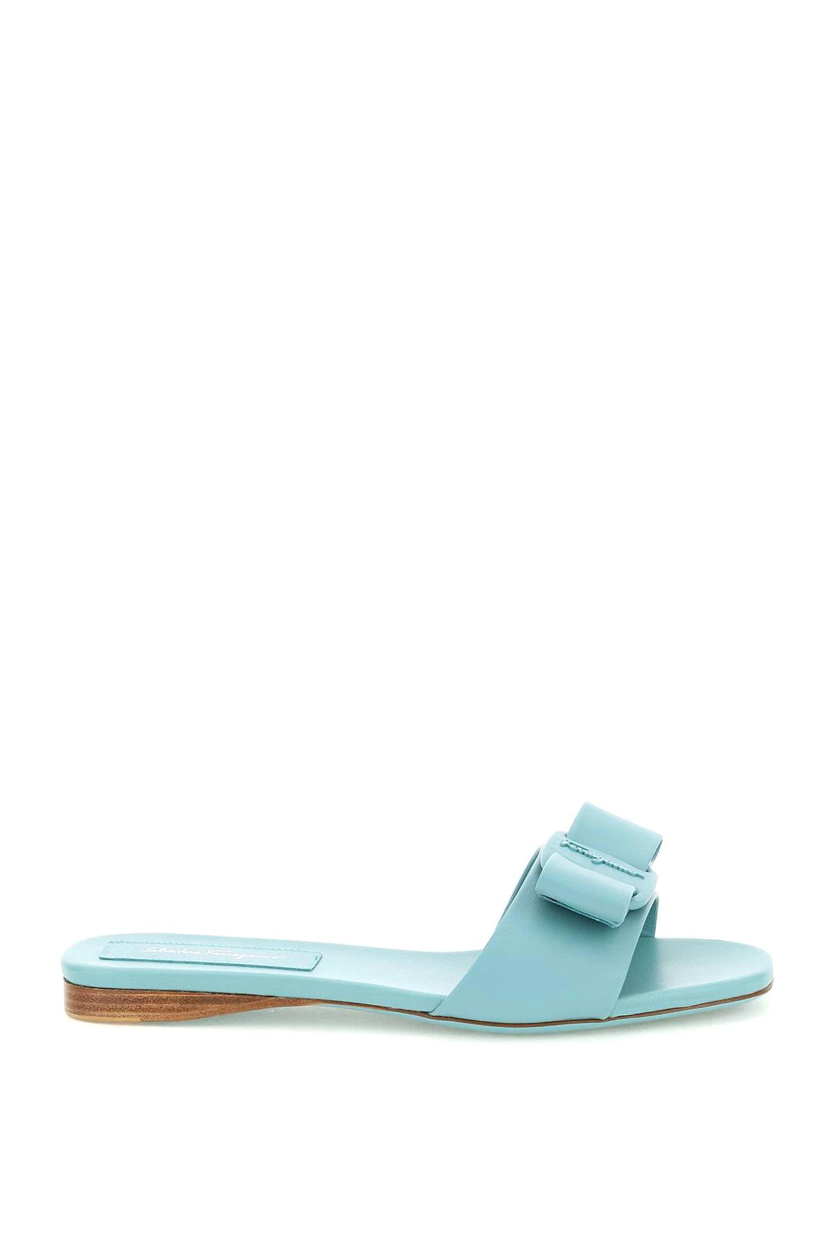 VIVA LEATHER SLIDES - 1