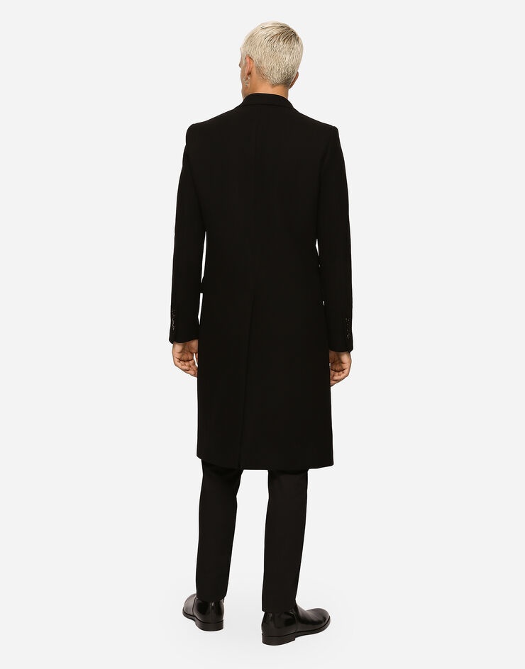 Single-breasted wool coat - 5