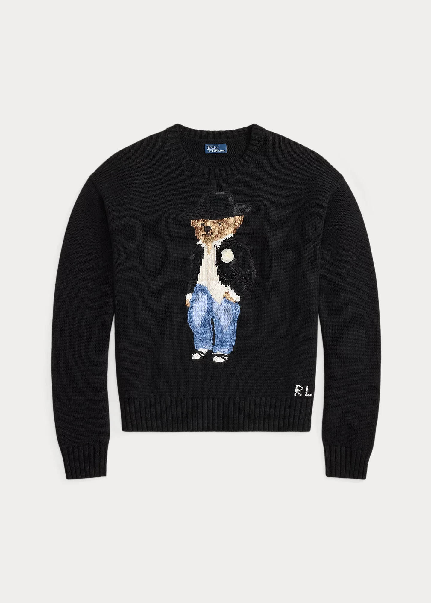 Holiday Polo Bear Cotton Crewneck - 1