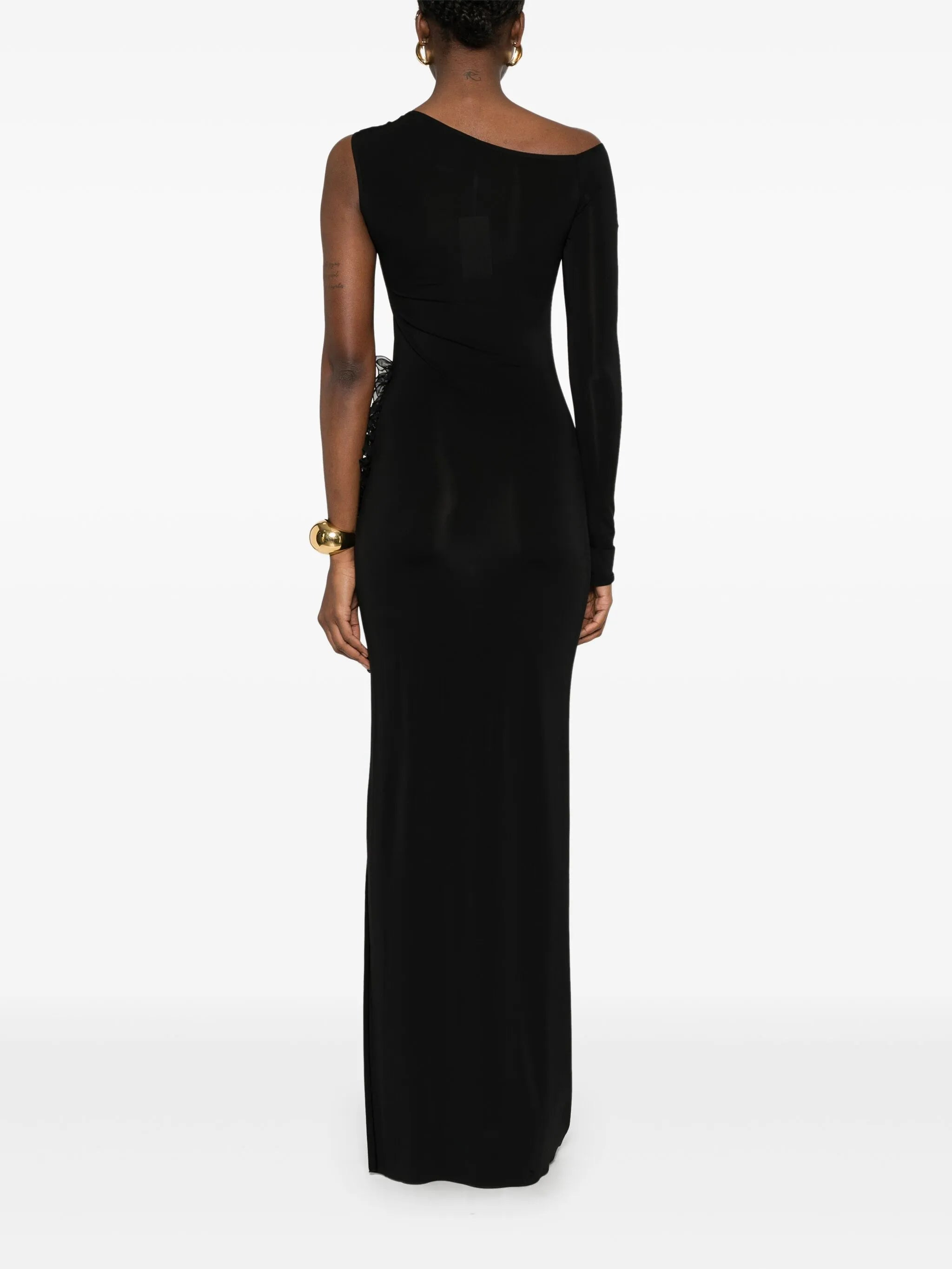 ruffle-detail maxi dress - 4