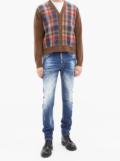 DSQUARED2 Checked wool cardigan outlook