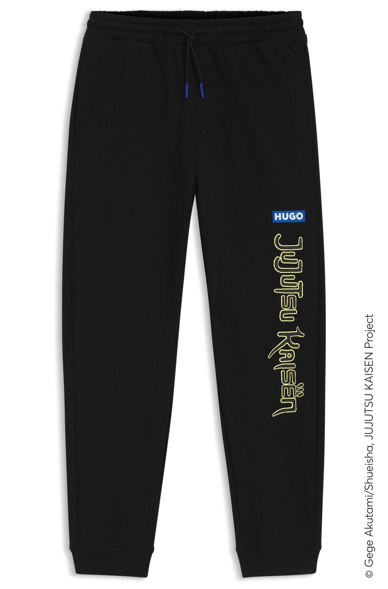 HUGO X JUJUTSU KAISEN TRACKSUIT BOTTOMS IN COTTON TERRY 1