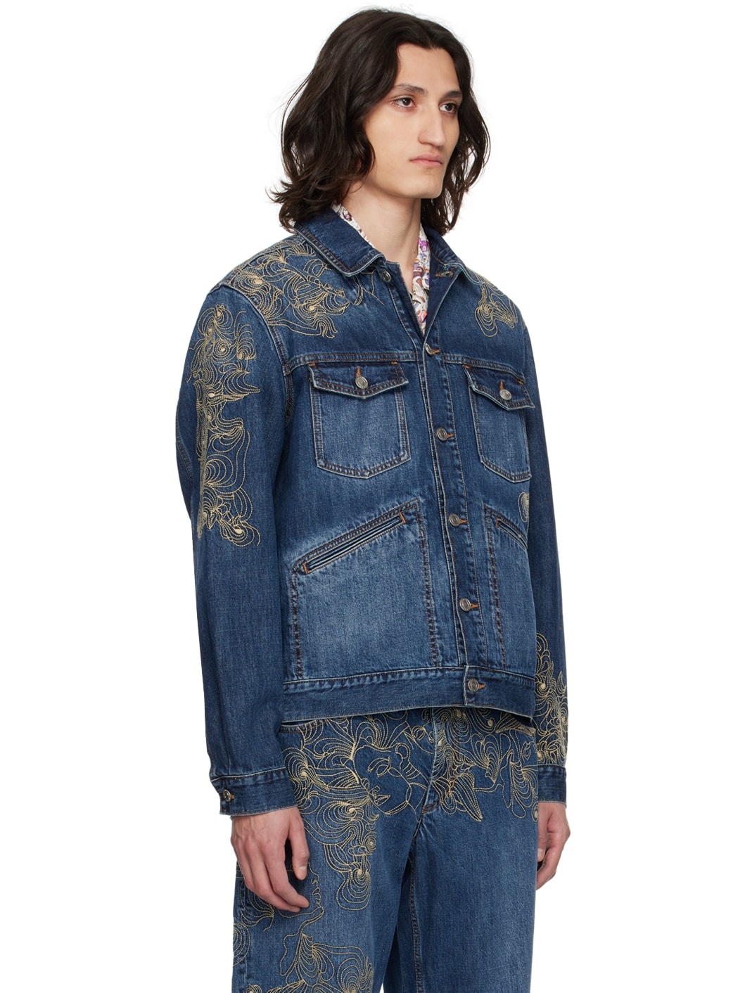 Navy Jango Denim Jacket - 2