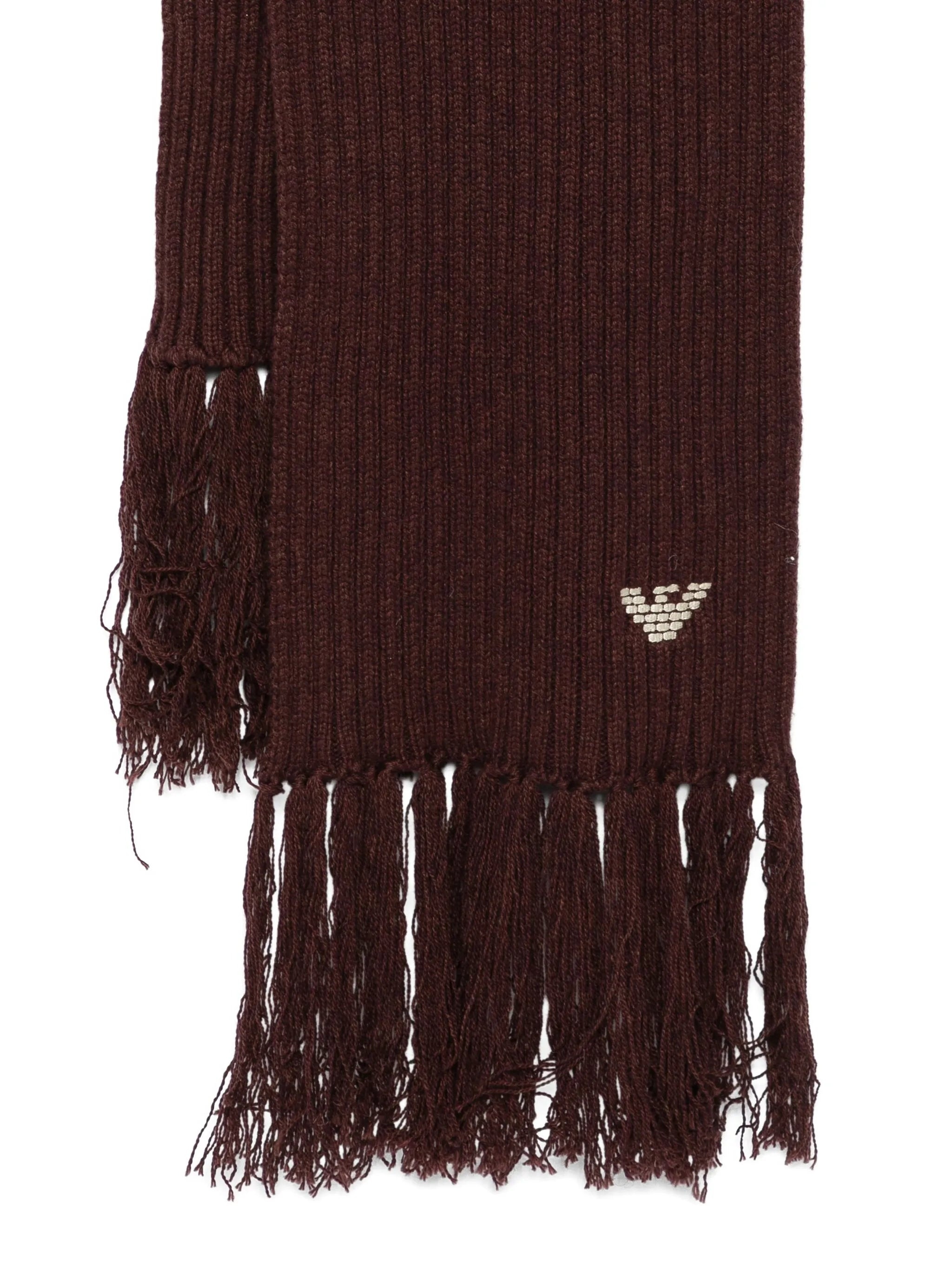 Emporio Armani Ribbed-knit Fringed Scarf - 2