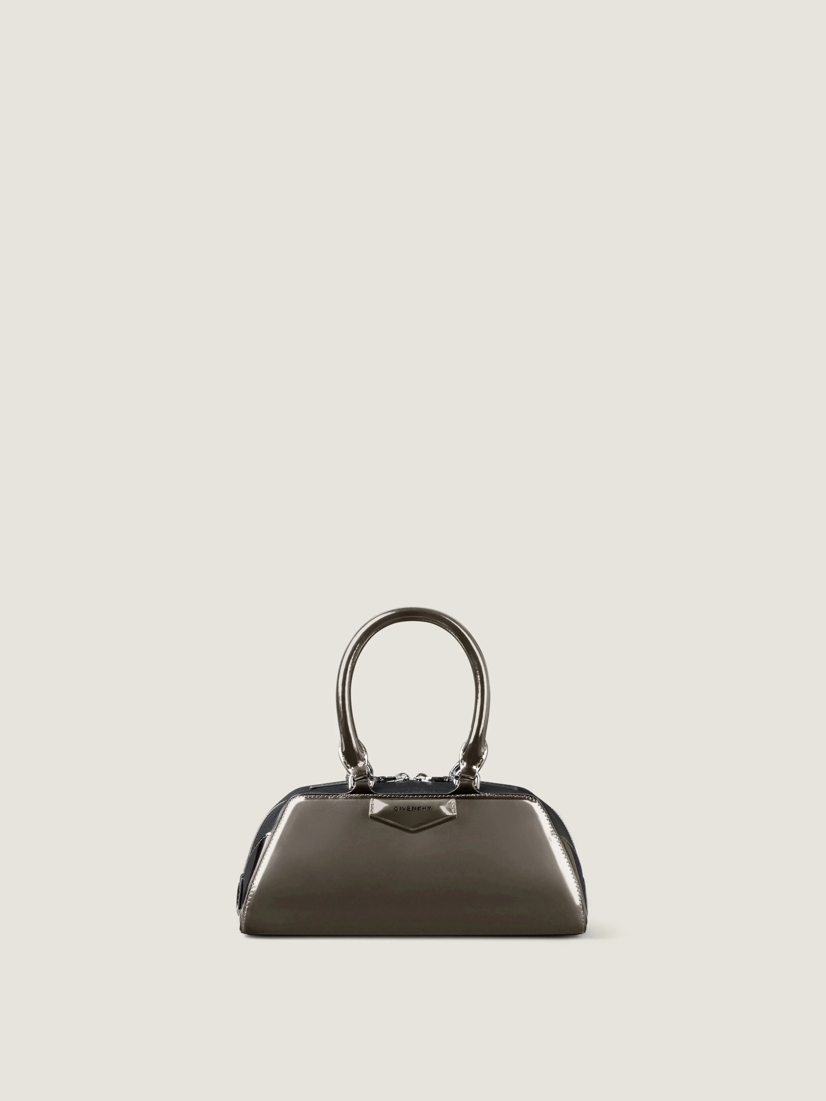MINI ANTIGONA EAST-WEST BAG IN MIRROR EFFECT LEATHER - 1