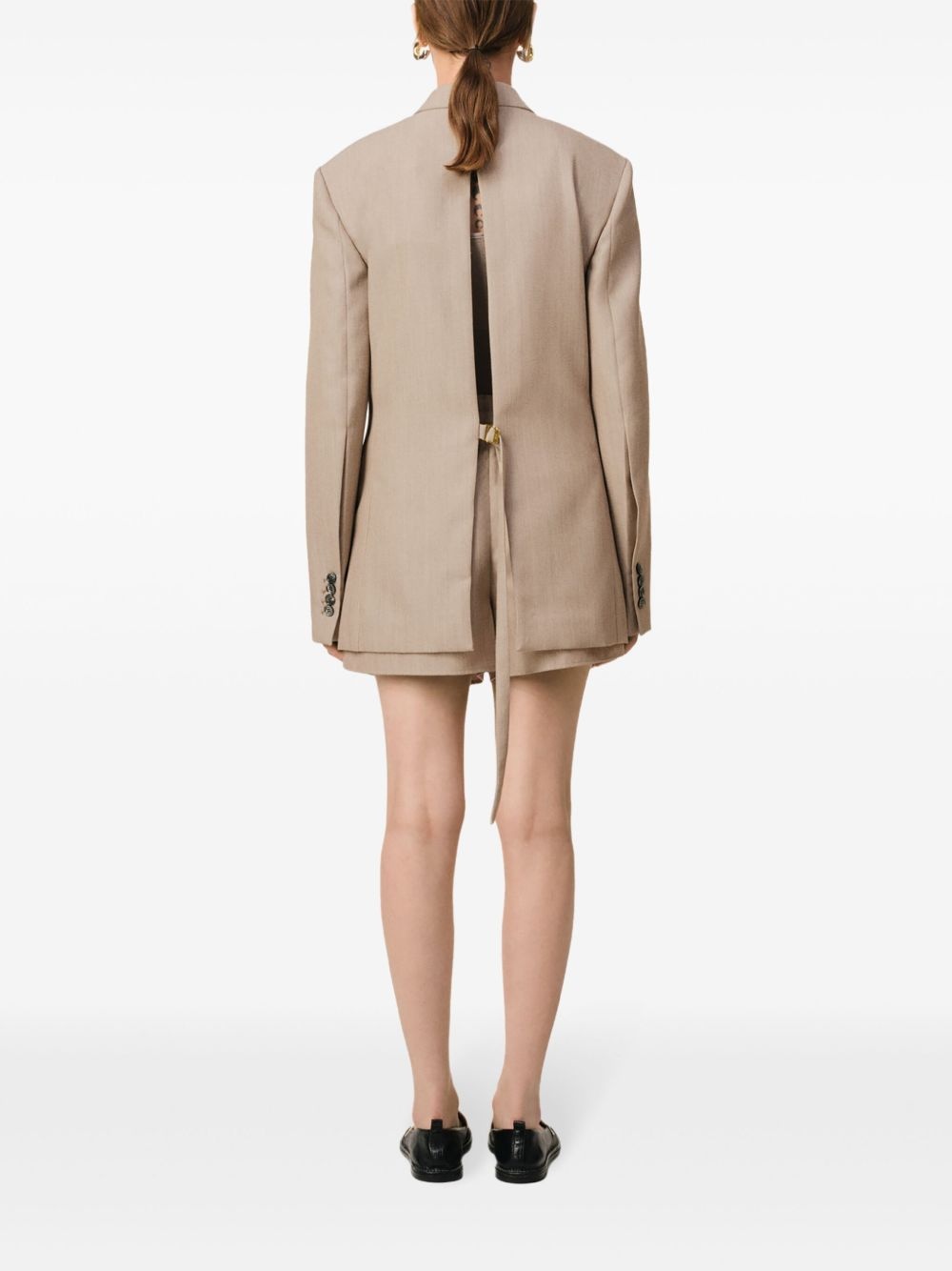 rear-slit blazer - 4