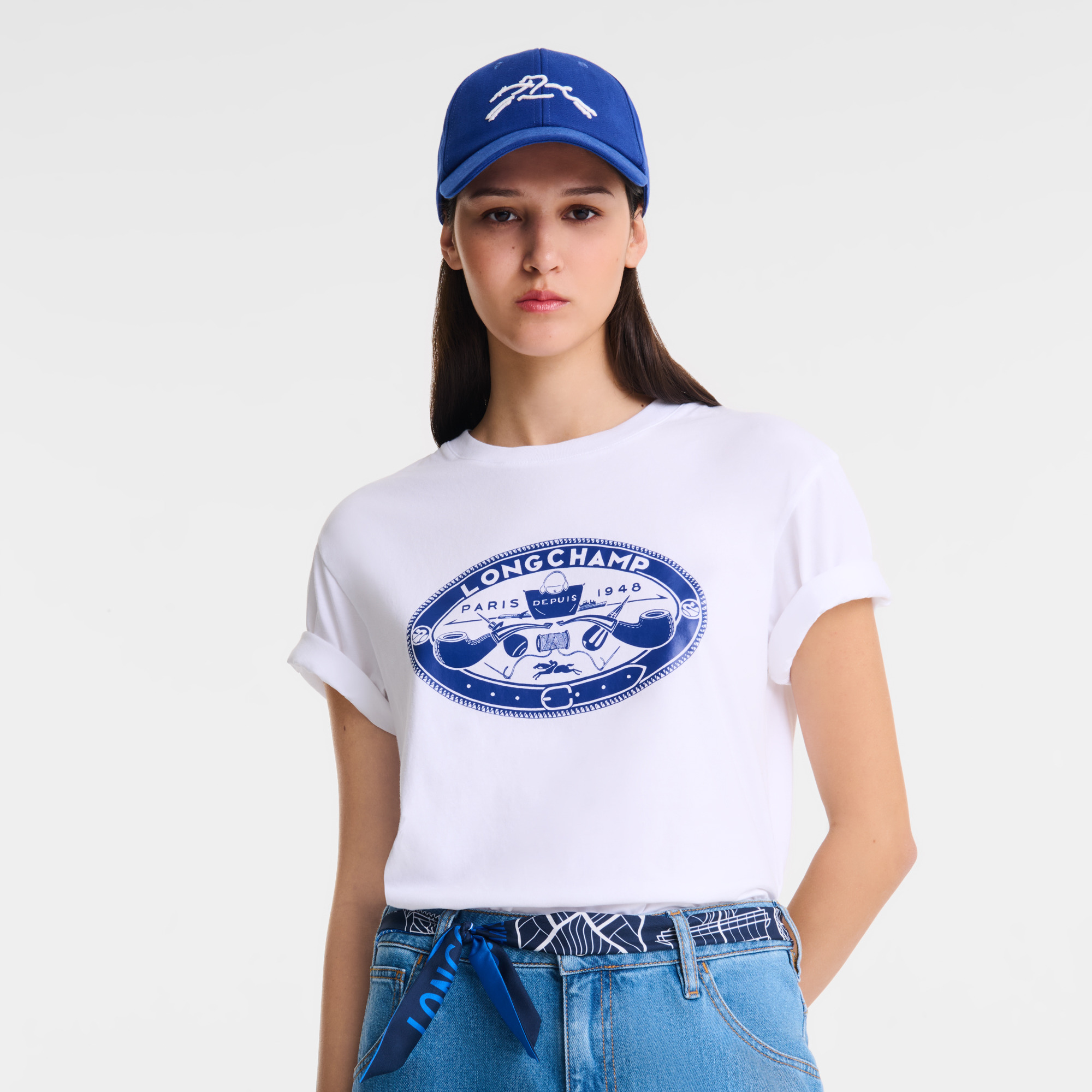T-shirt White - Printed jersey - 4