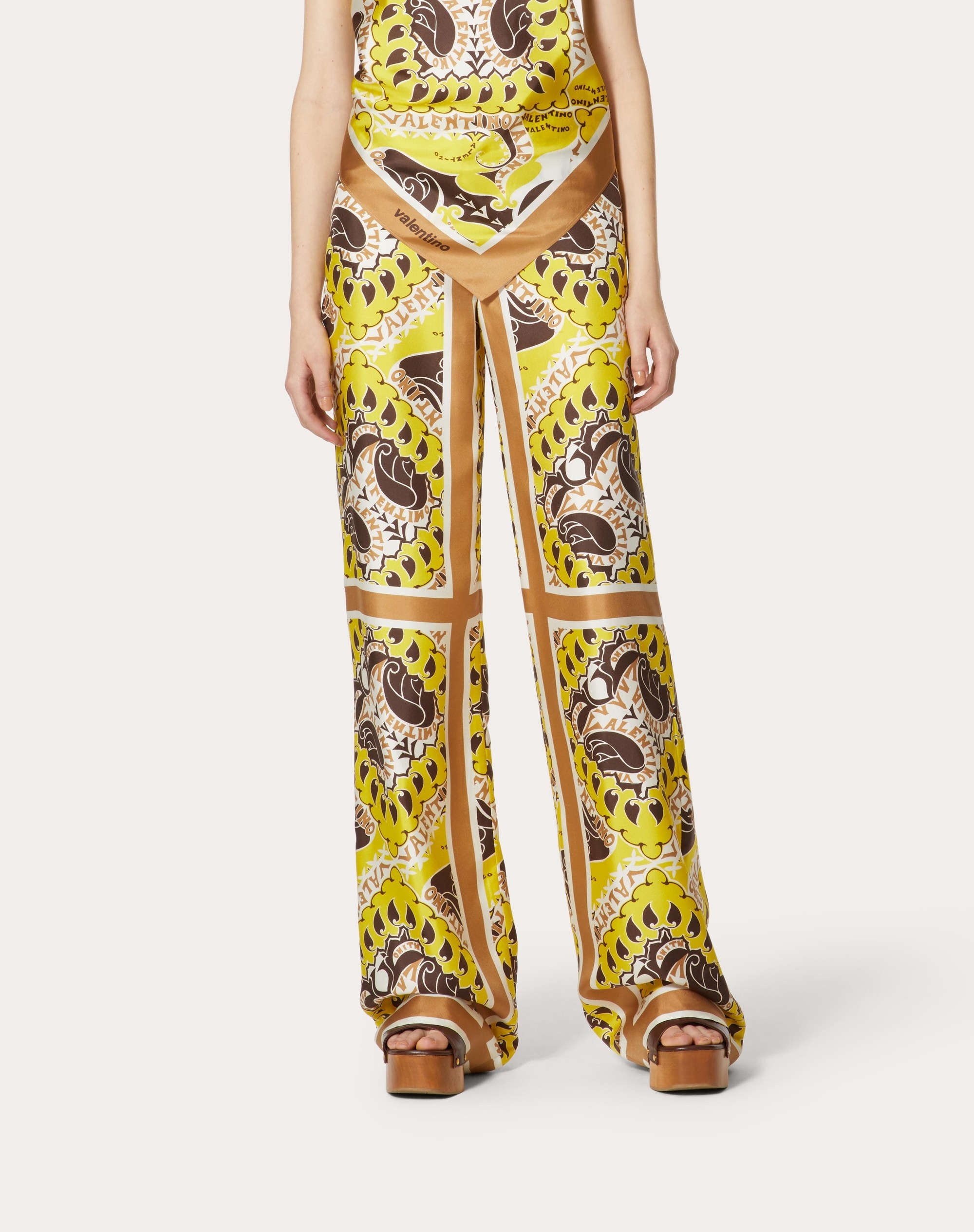MANIFESTO BANDANA FOULARD TWILL PANTS - 3