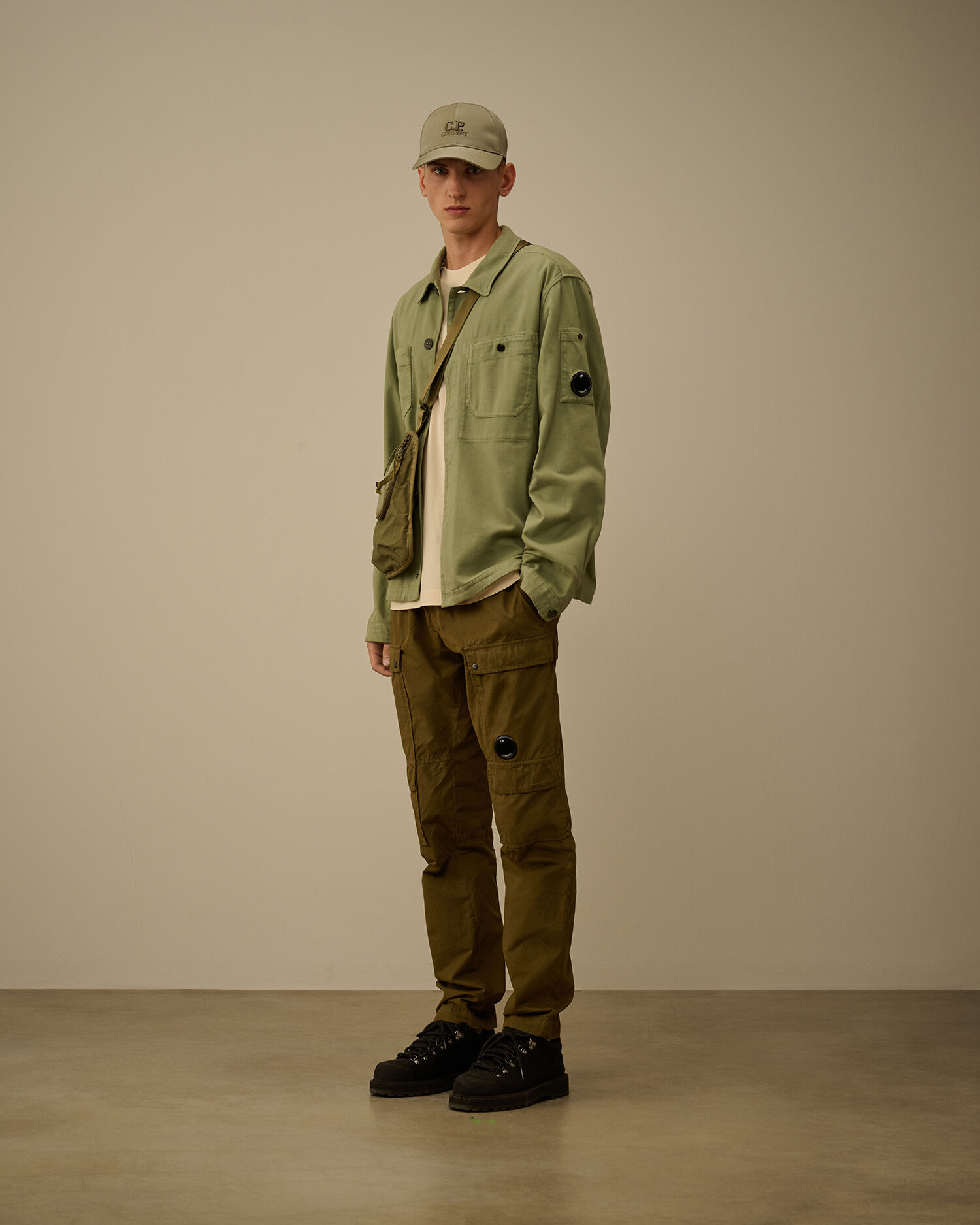 Armored Stretch Satin Lens Button Overshirt - 2