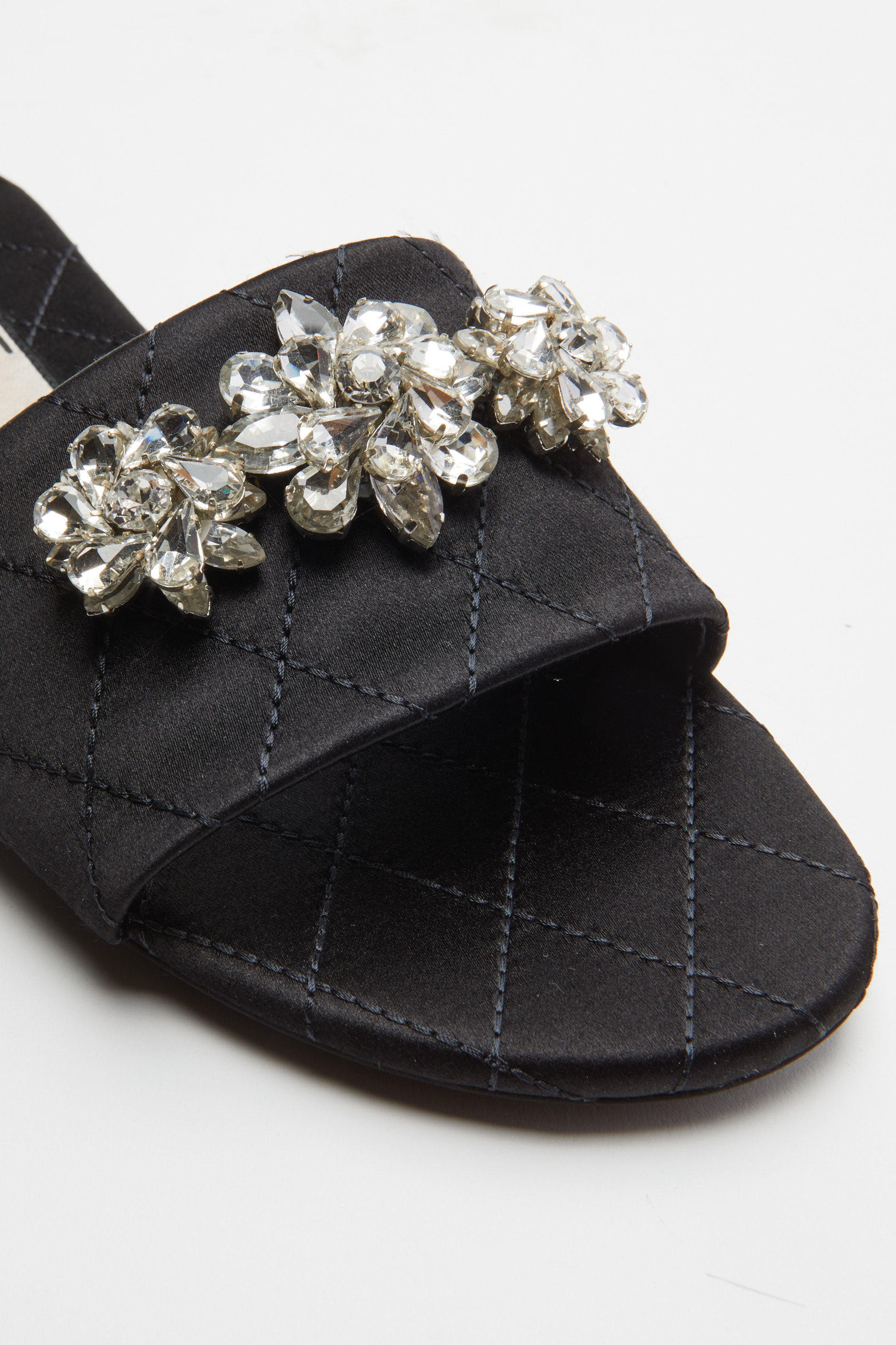 CRYSTAL-EMBELLISHED SLIDE SANDALS - 4