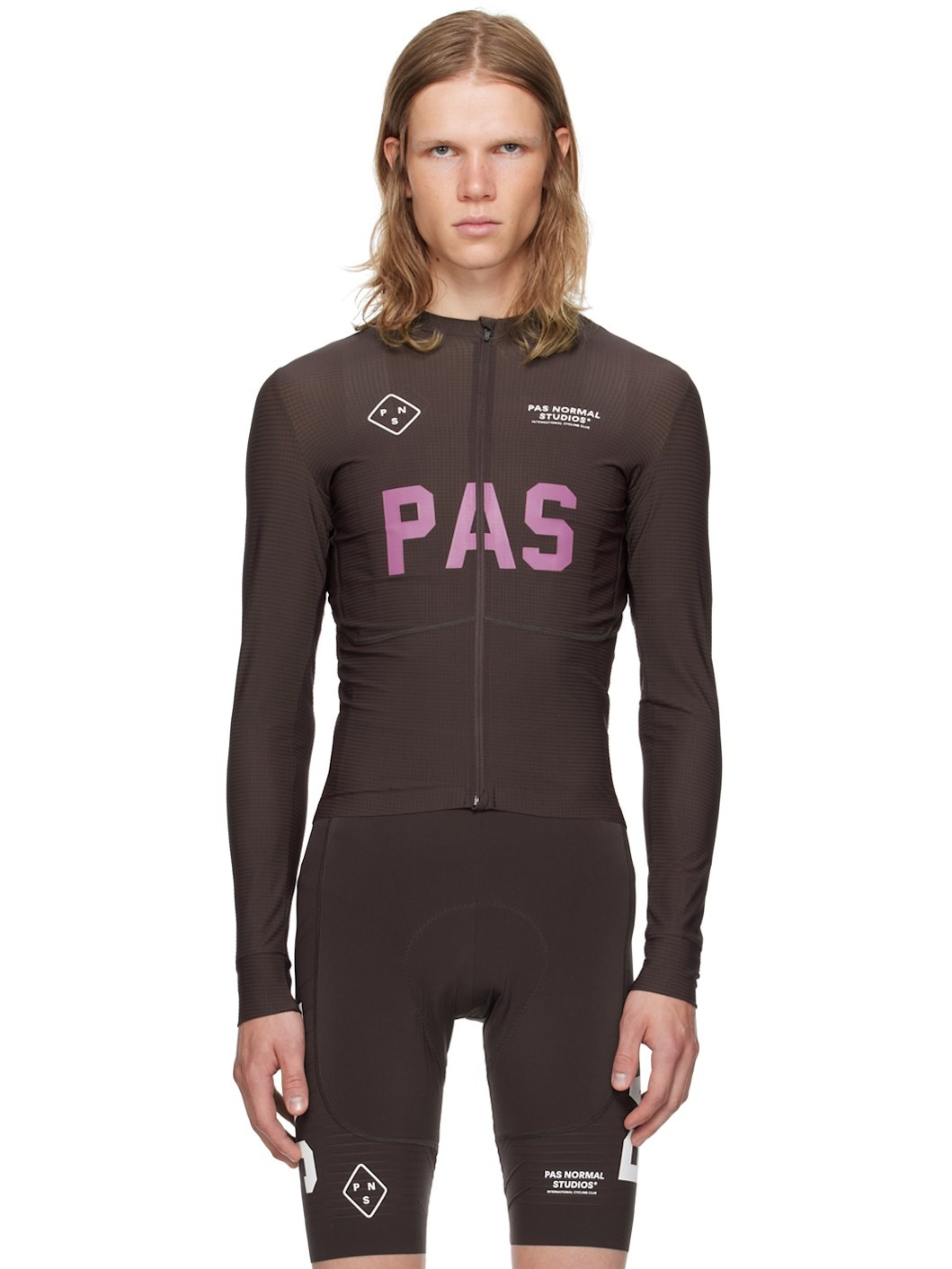 Burgundy PAS Mechanism Pro Long Sleeve Top - 1