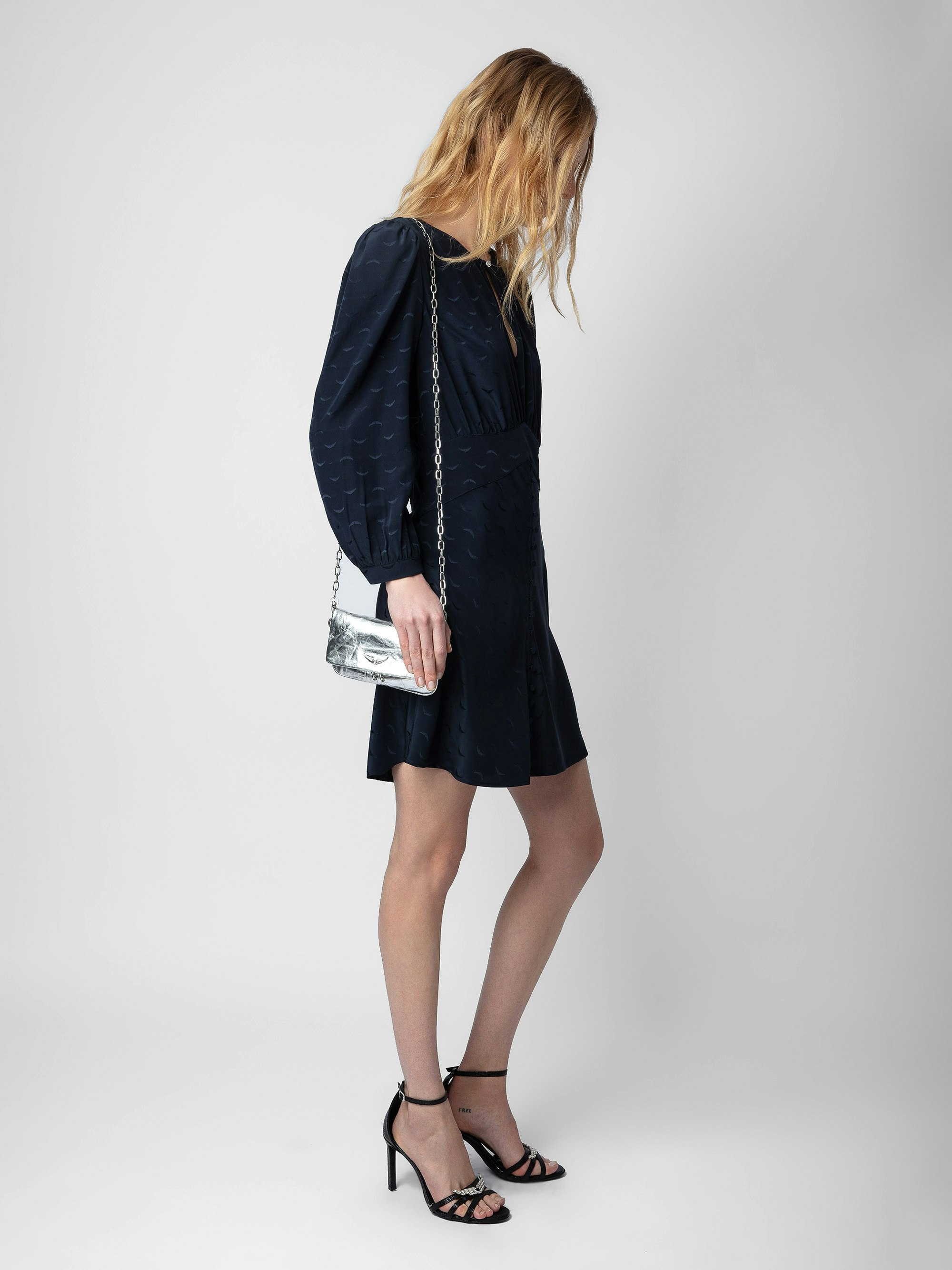 Rhodri Silk Jacquard Dress - 4