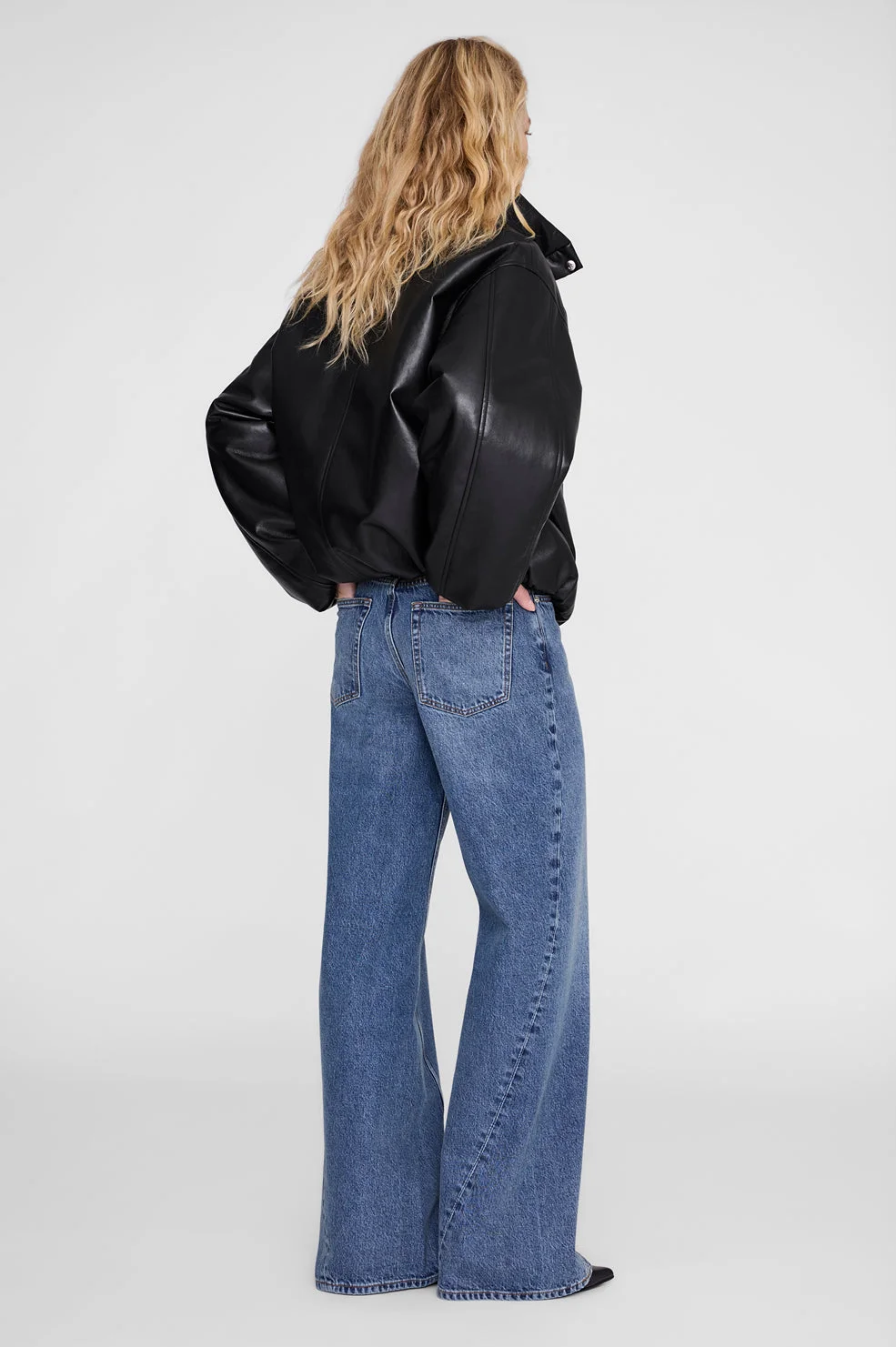 Cyrus Jacket - Black Recycled Leather - 1
