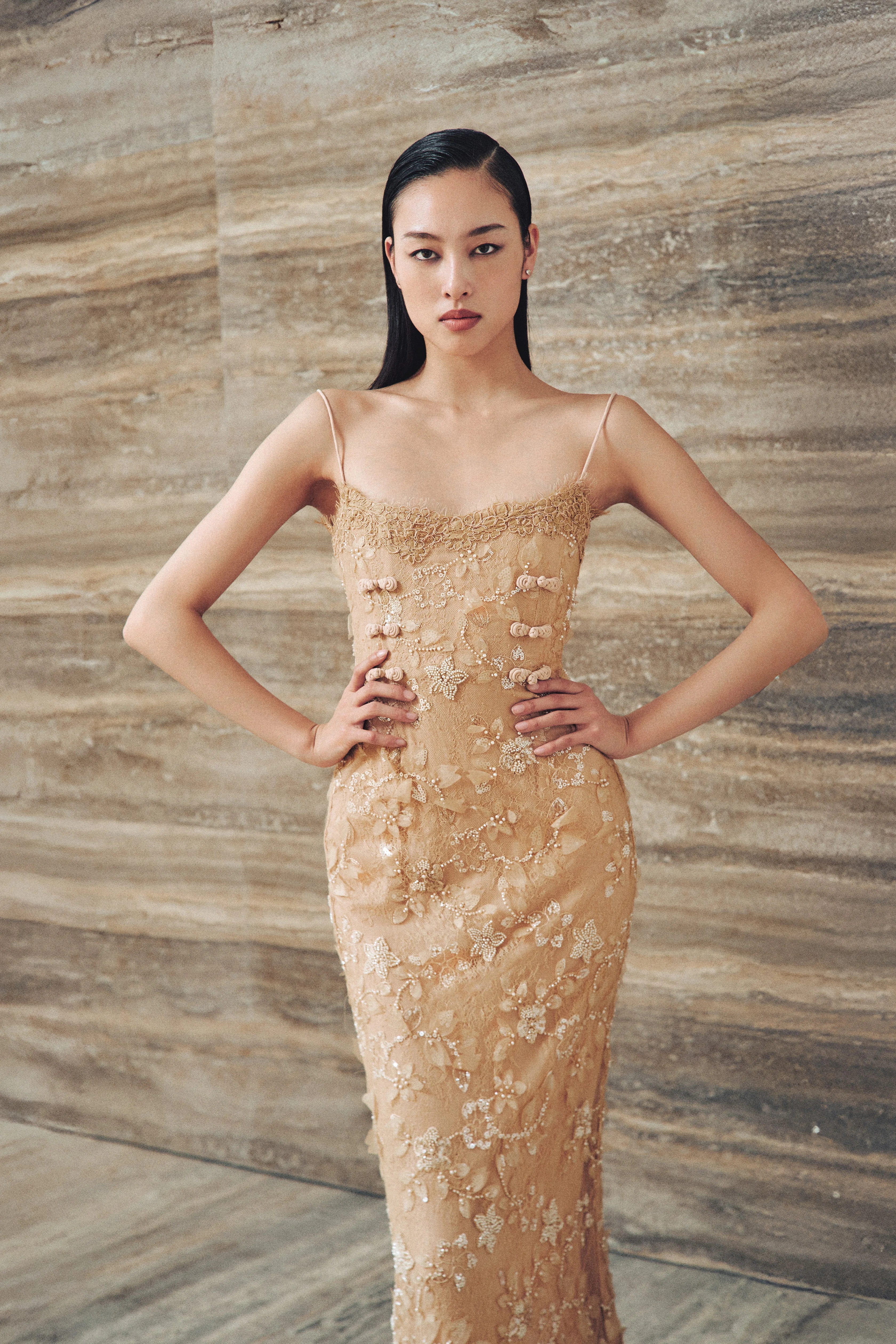 RAMIRA EMBROIDERED GOWN - 1
