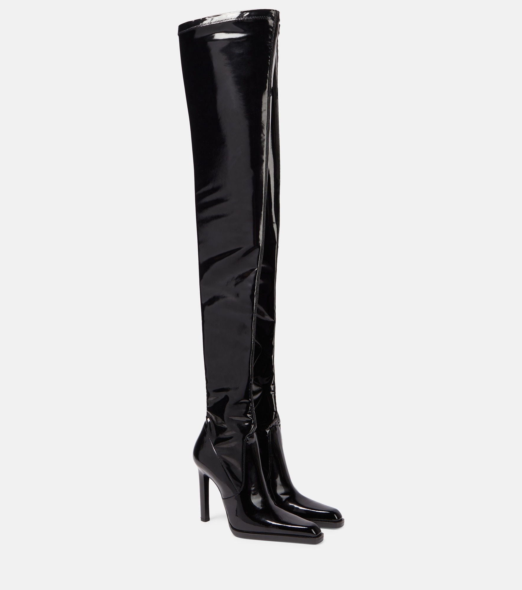 Nina patent leather over-the-knee boots - 1