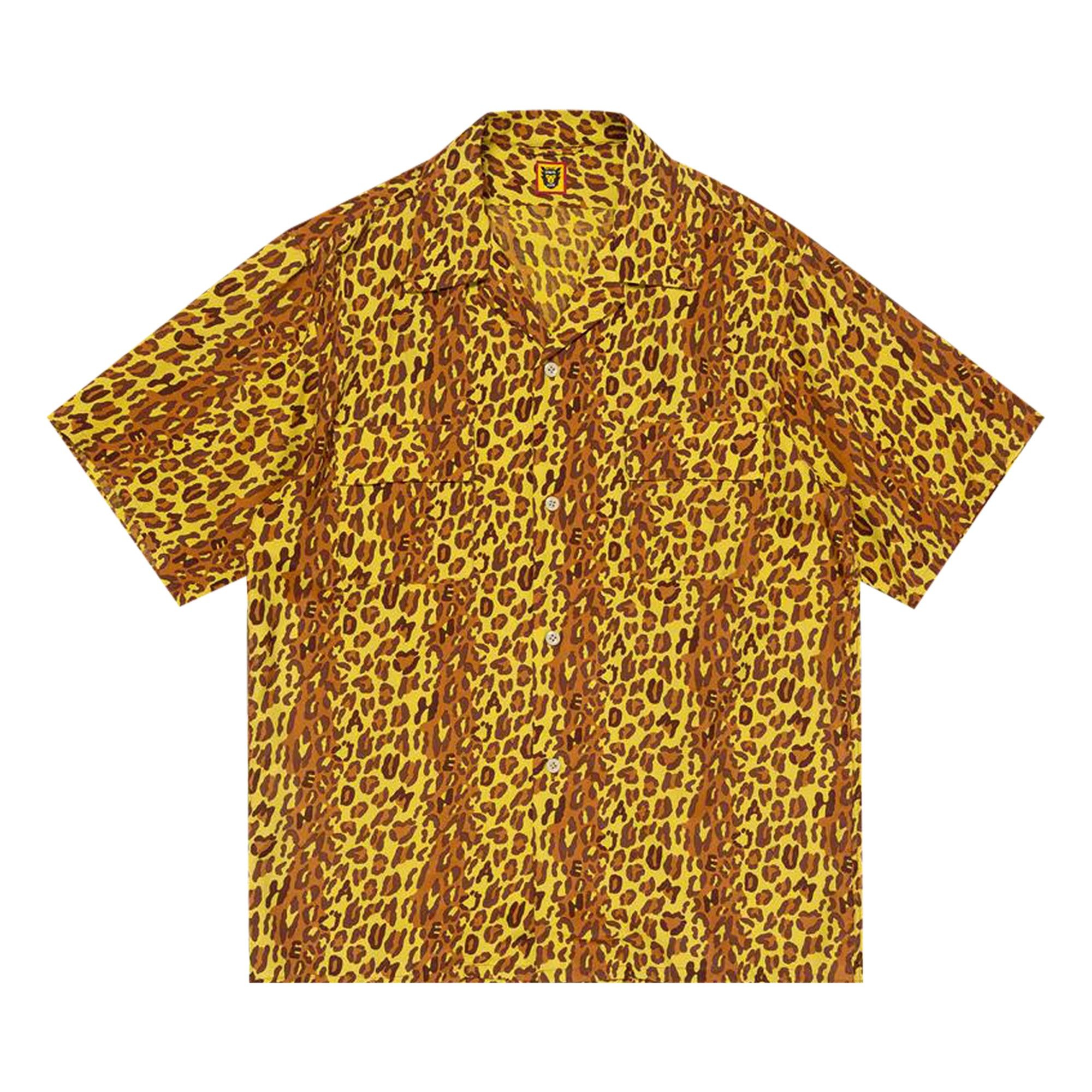 Human Made Leopard Aloha Shirt 'Yellow' - 1