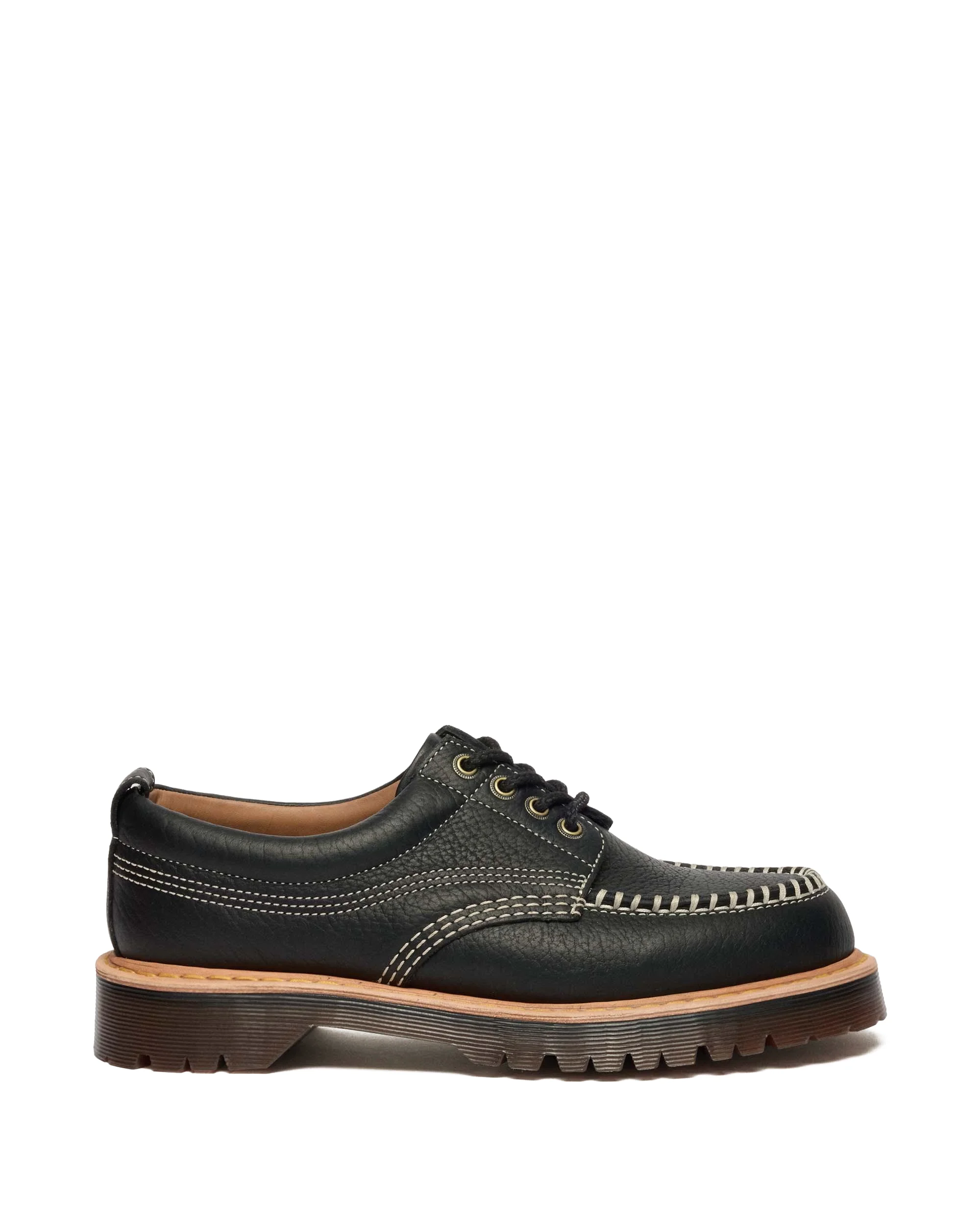 Lowell Wild Grain Leather Moc Toe Shoes - 1