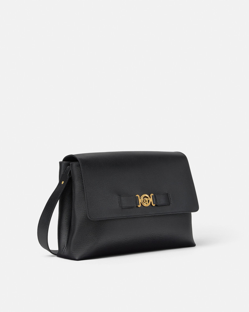 VERSACE Medusa Biggie Leather Messenger Bag outlook