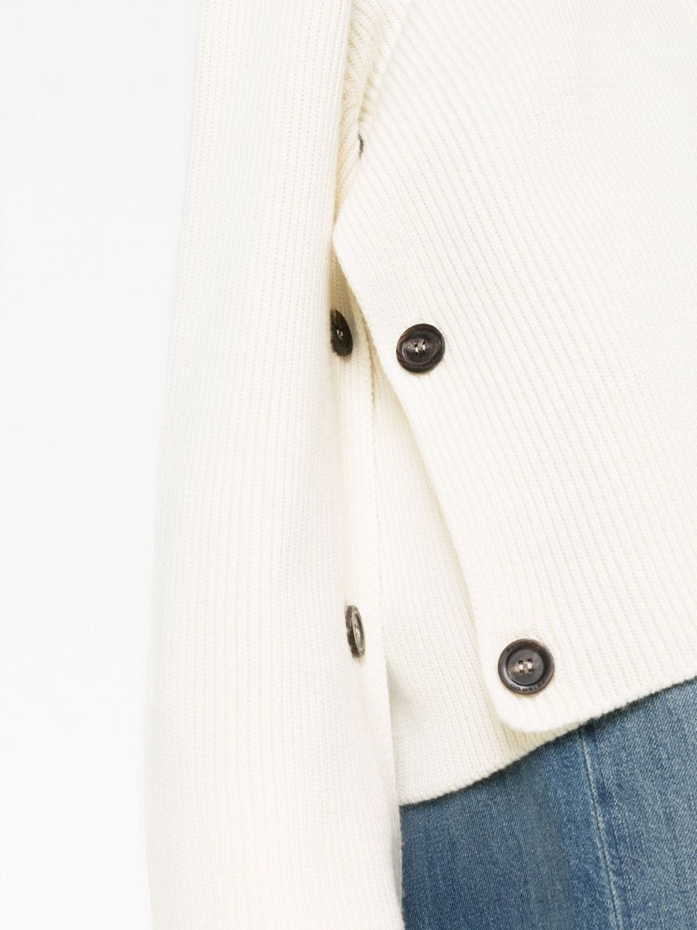 ribbed-knit virgin wool-cashmere blend jumper - 5