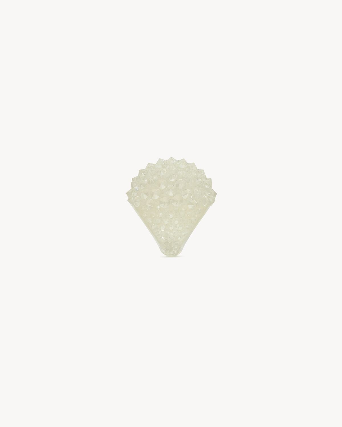 SPIKED DOME RING IN CRYSTAL AND RESIN - 3
