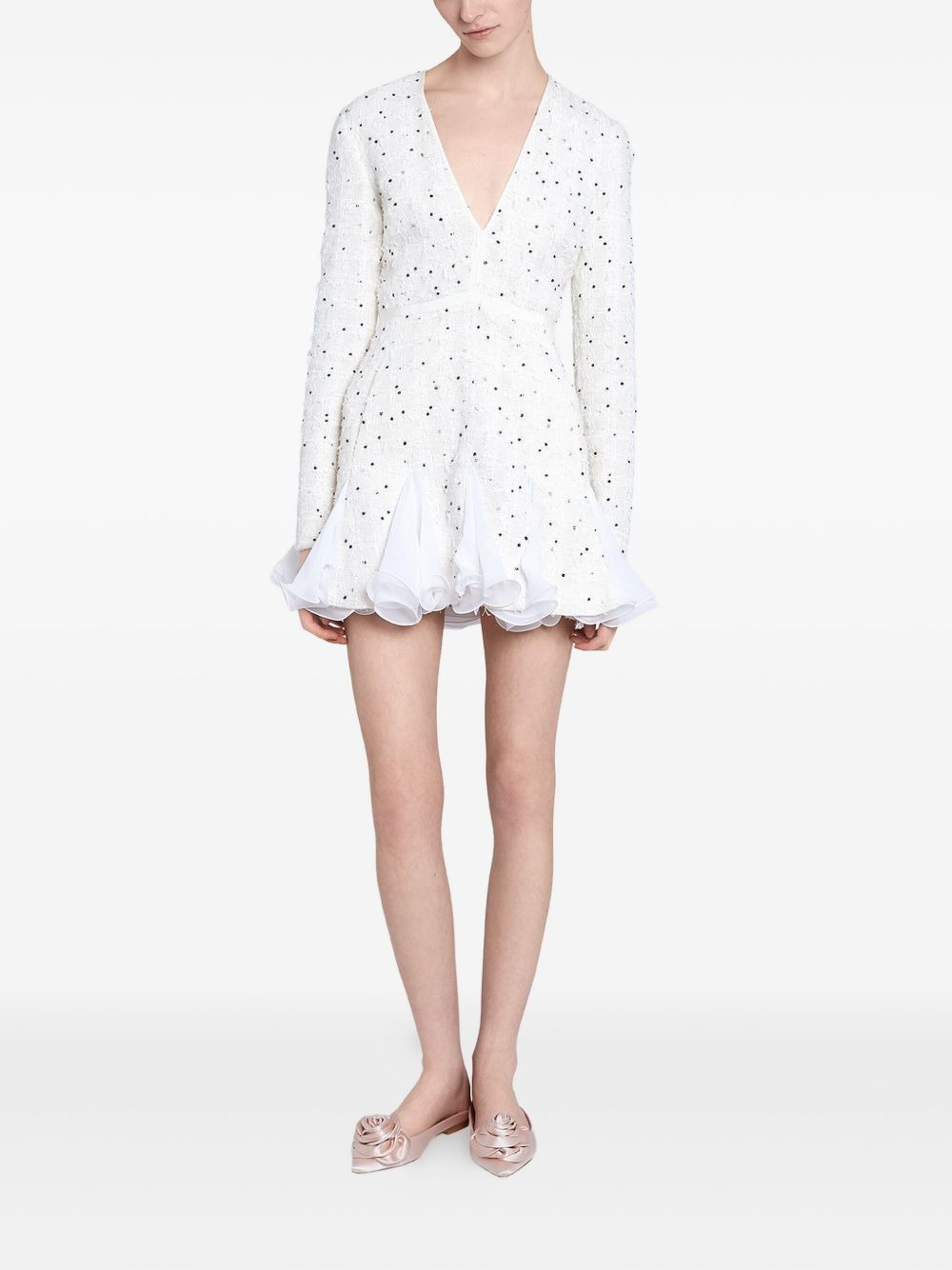 polka-dot ruffled dress - 2