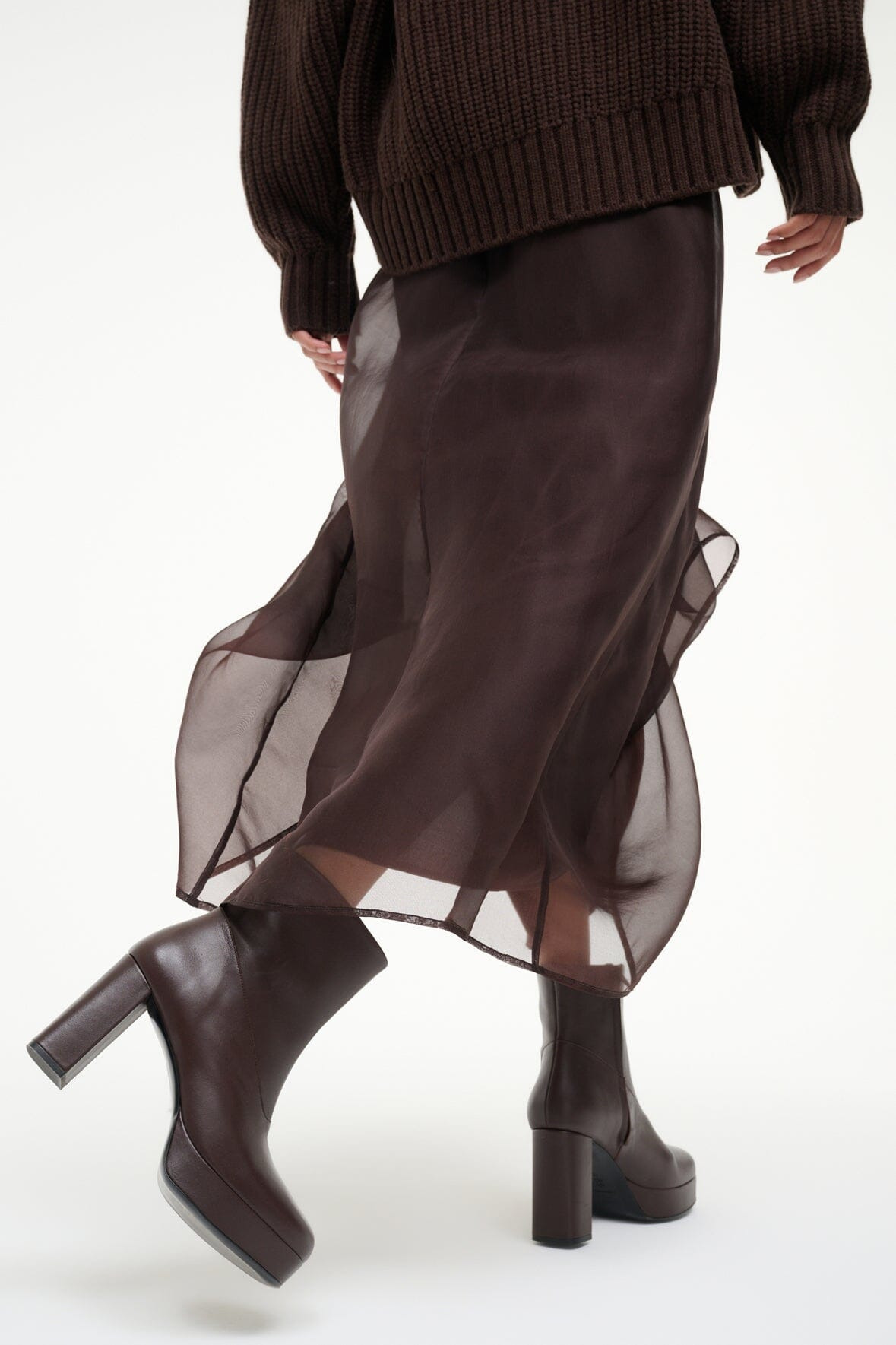 STAUD JODIE PLATFORM ANKLE BOOT ESPRESSO - 6