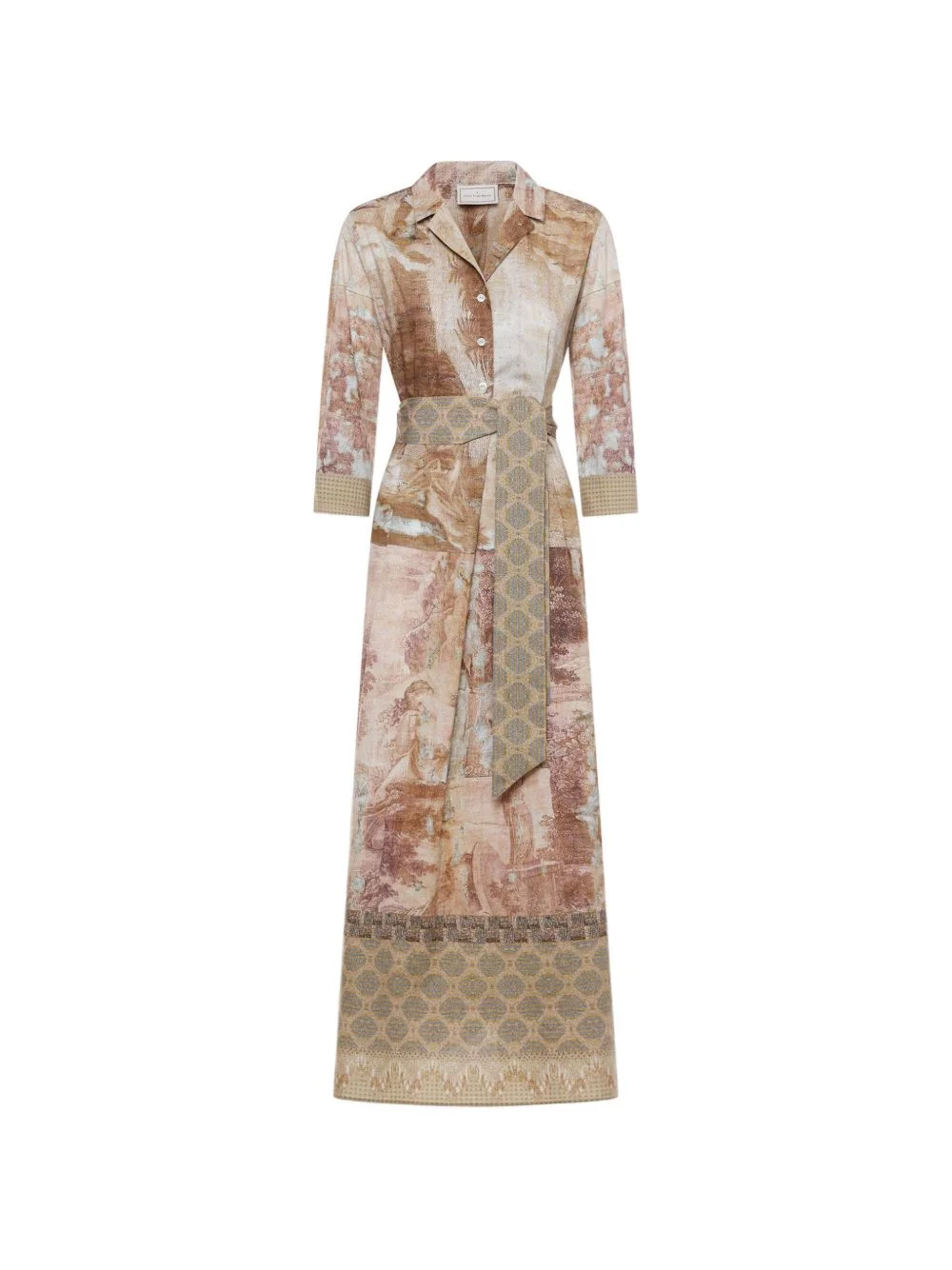 Diomede belted midi shirt dress - 1