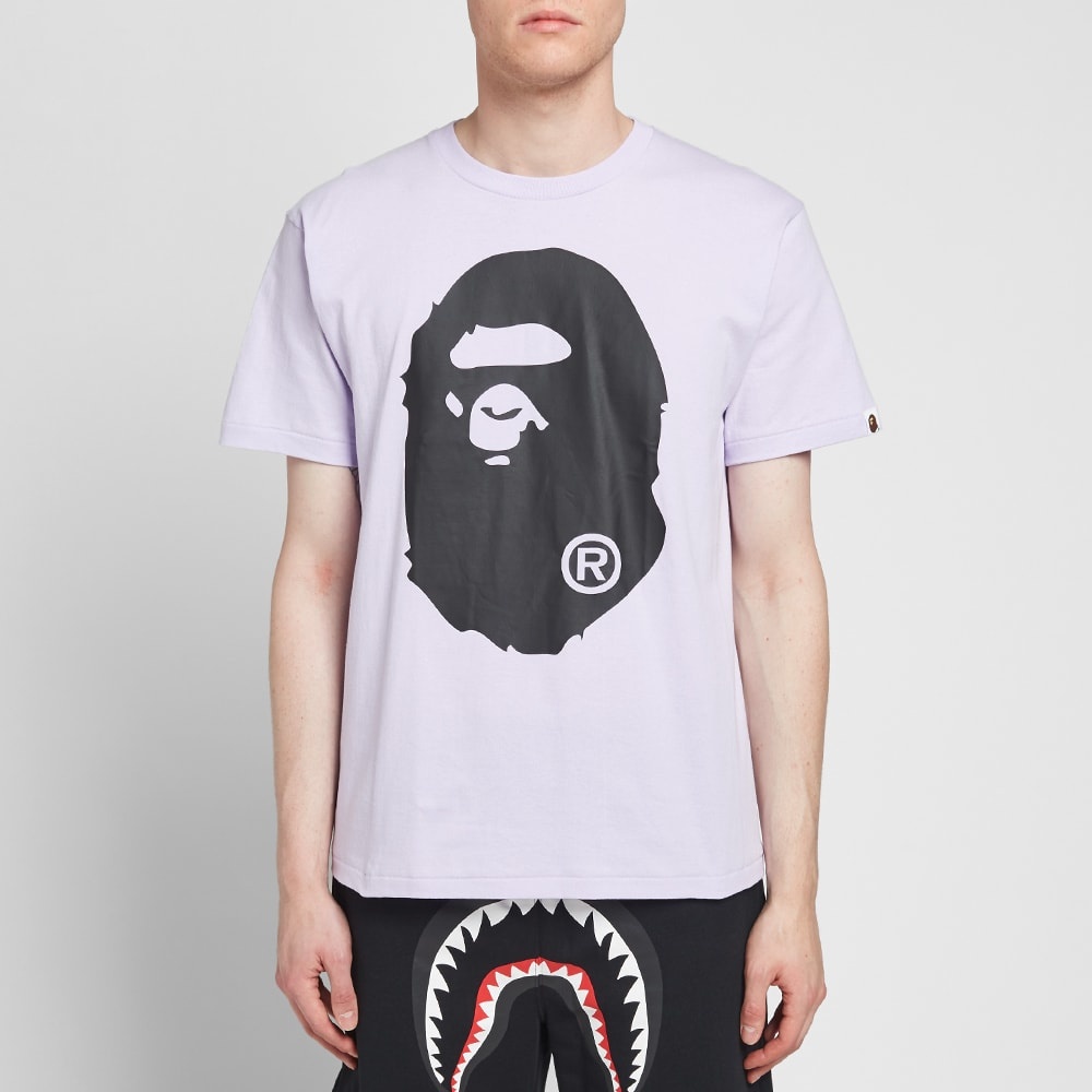 A Bathing Ape Bicolour Big Ape Head Tee - 5